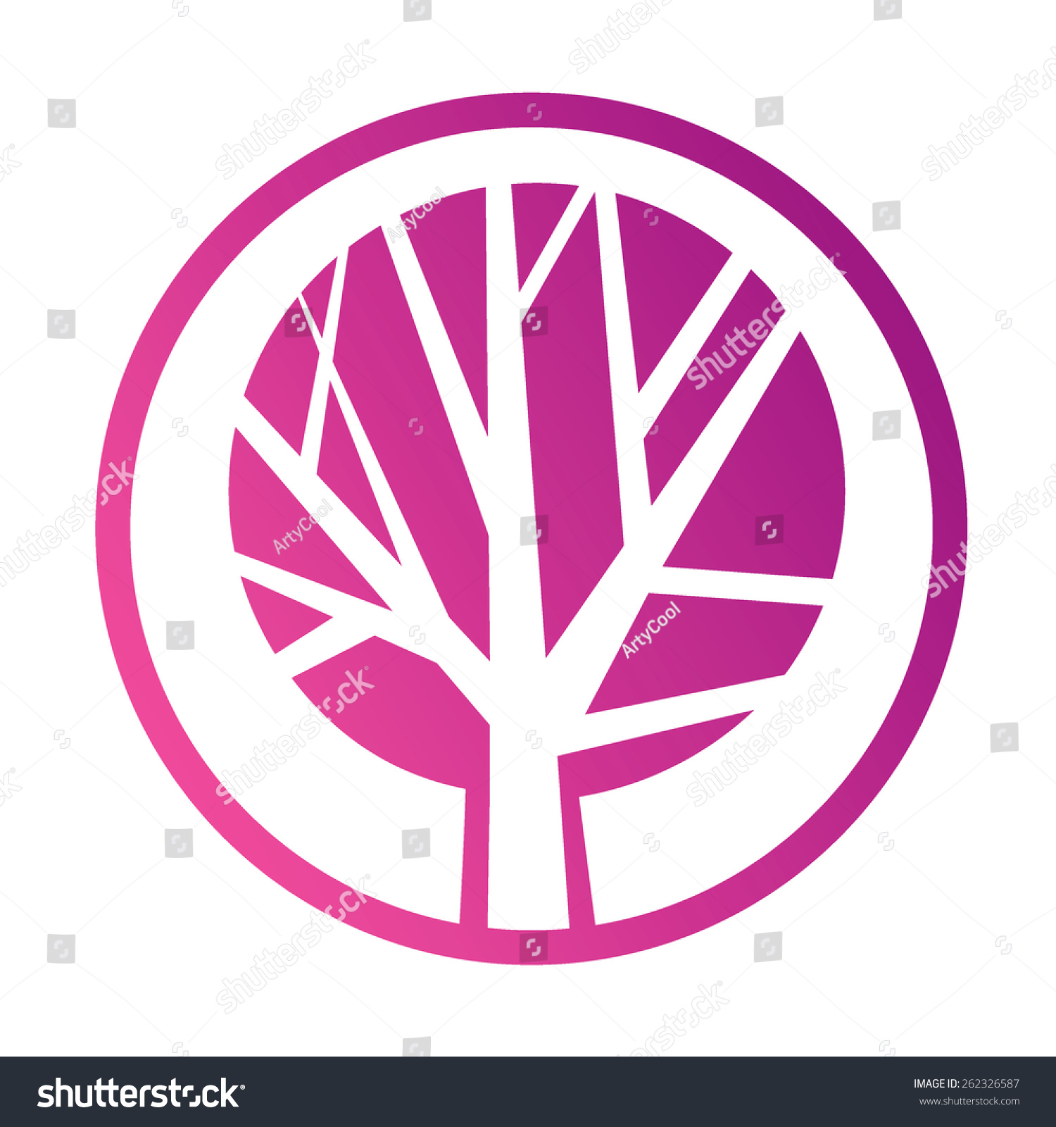 Tree Icon Concept Of A Stylized Tree With Leaves Green Tree Vector Logo Design Template Garden Green Tree Vector Logo Design Template Stock Vector More Images Of 2015 465664290 Istock