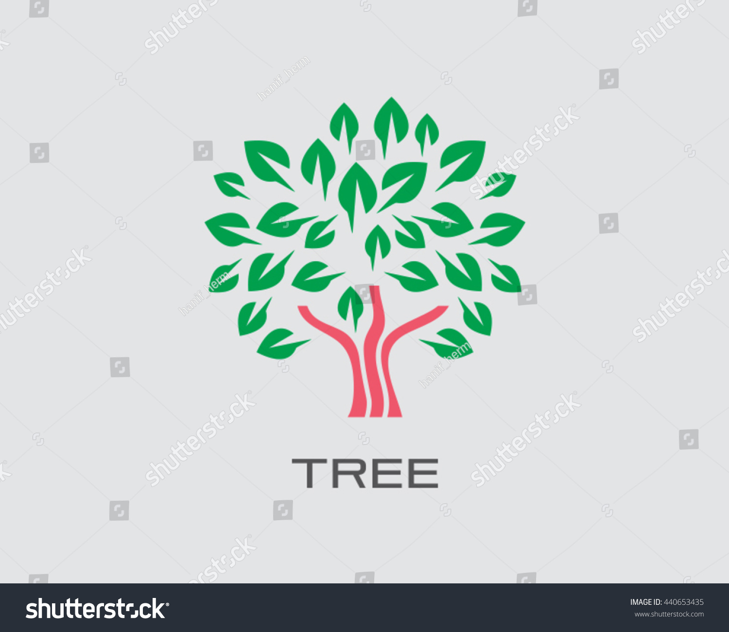 Tree Logo Vector - 440653435 : Shutterstock