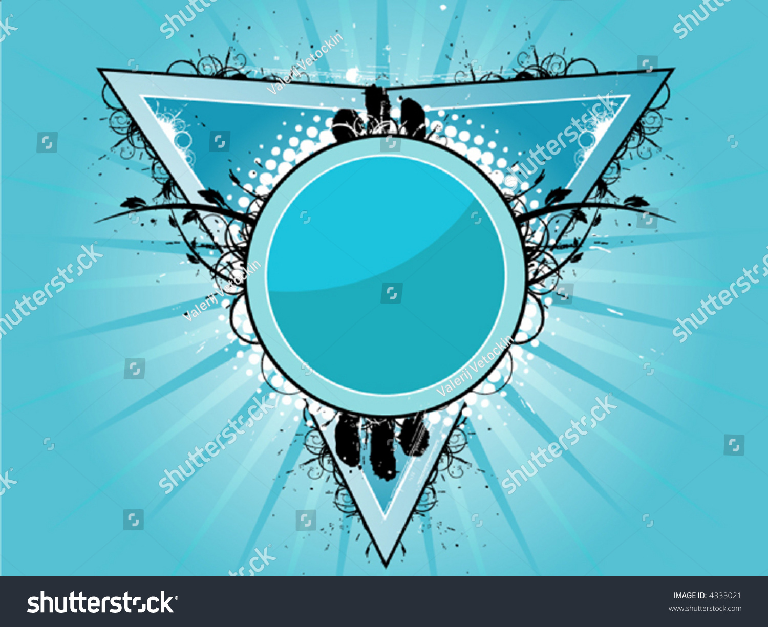 Triangle And Circle Vector Logo - 4333021 : Shutterstock