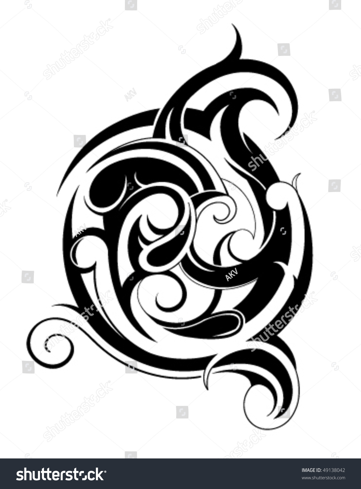 Tribal Art Swirl Stock Vector Shutterstock