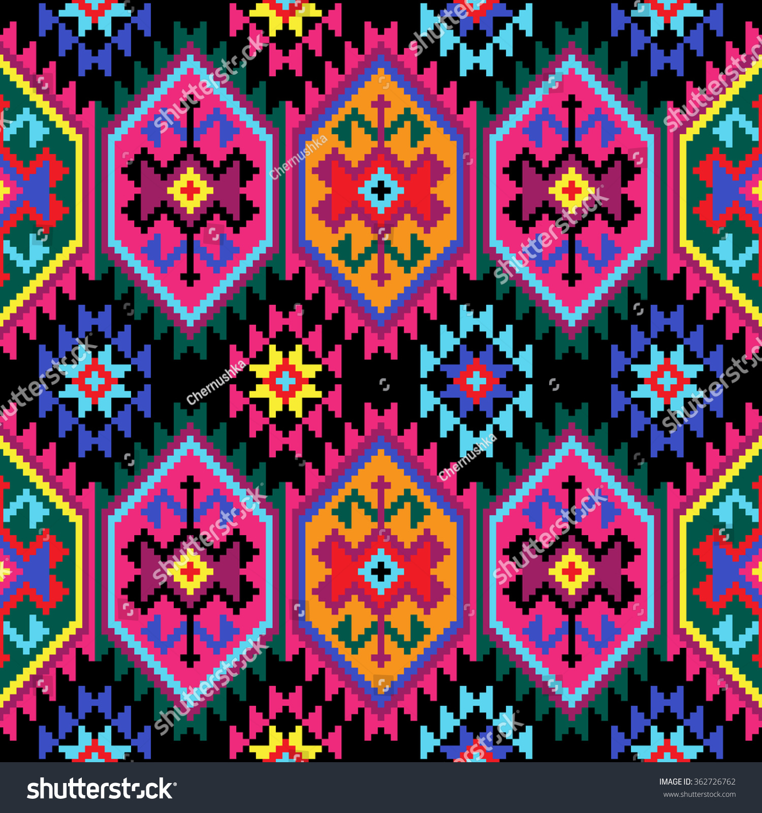 Tribal seamless colorful geometric pattern Tribal seamless colorful geometric pattern