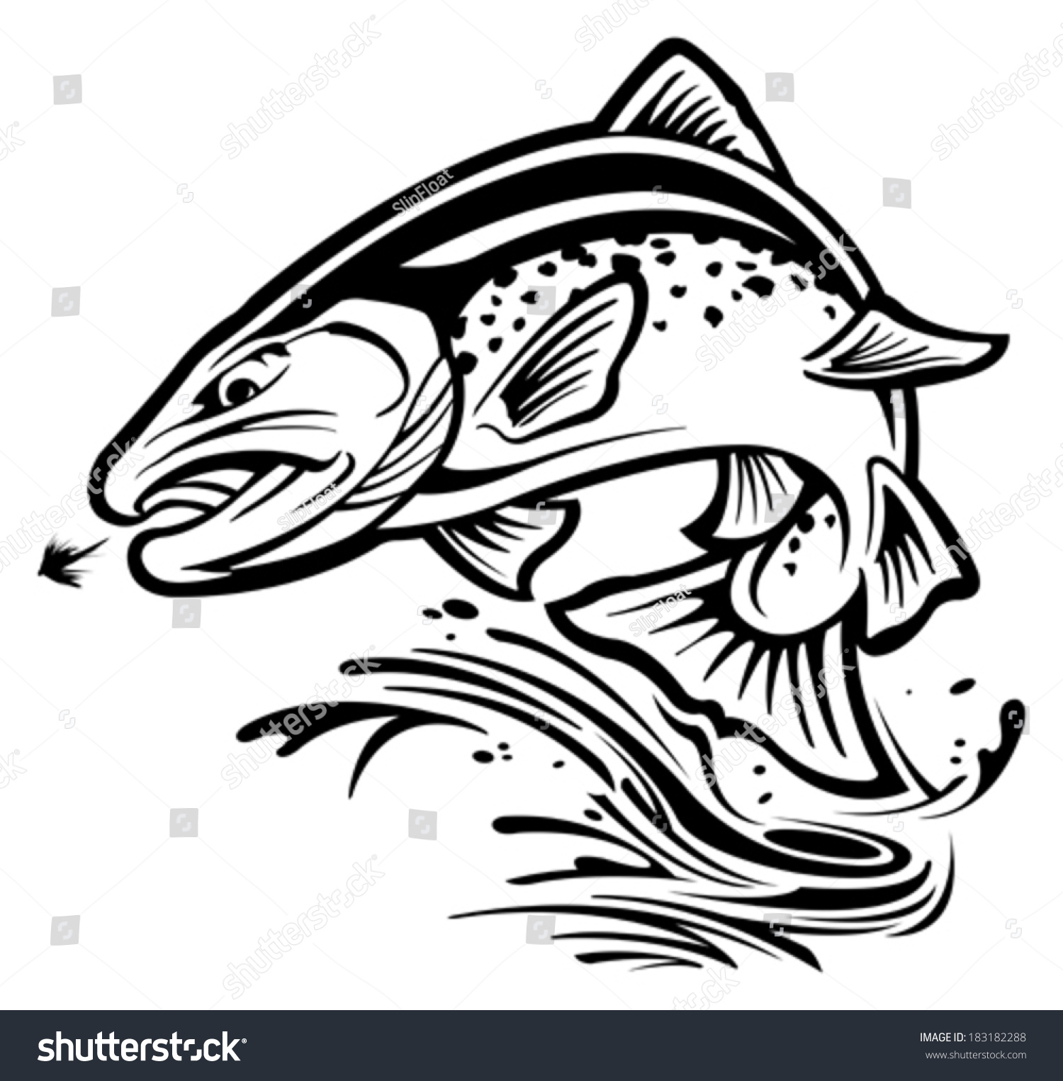 free clip art rainbow trout - photo #42