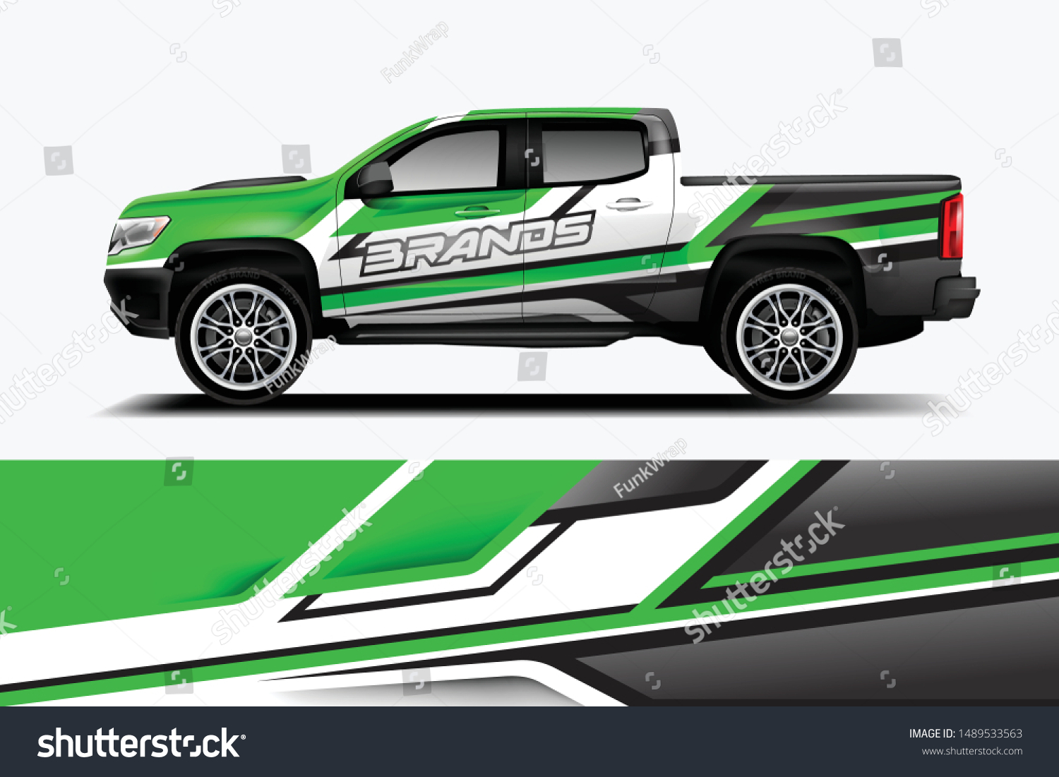 Truck Car Decal Design Vector Kit Stock Vector Royalty Free 1489533563