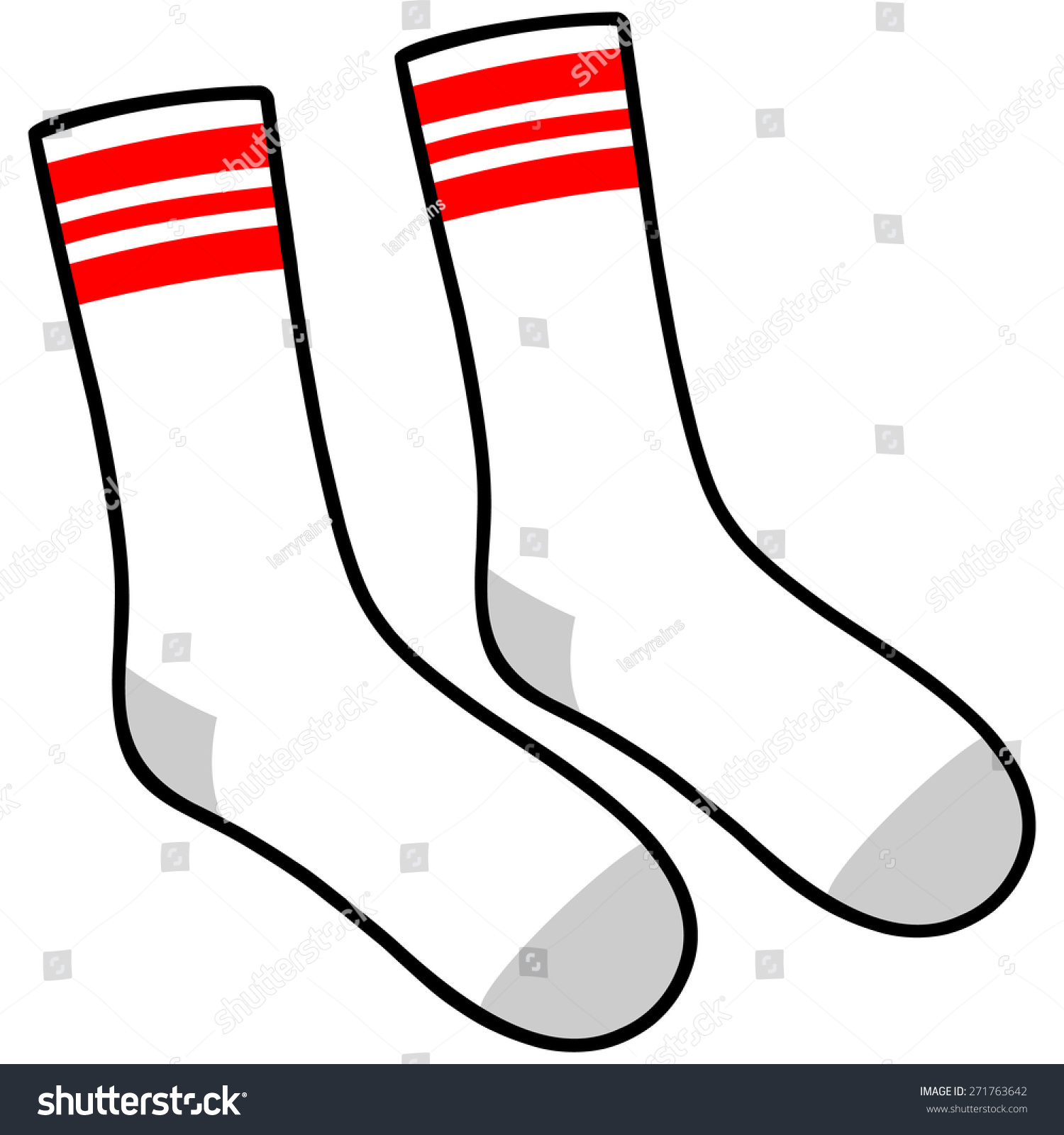 Tube Socks Stock Vector 271763642 - Shutterstock