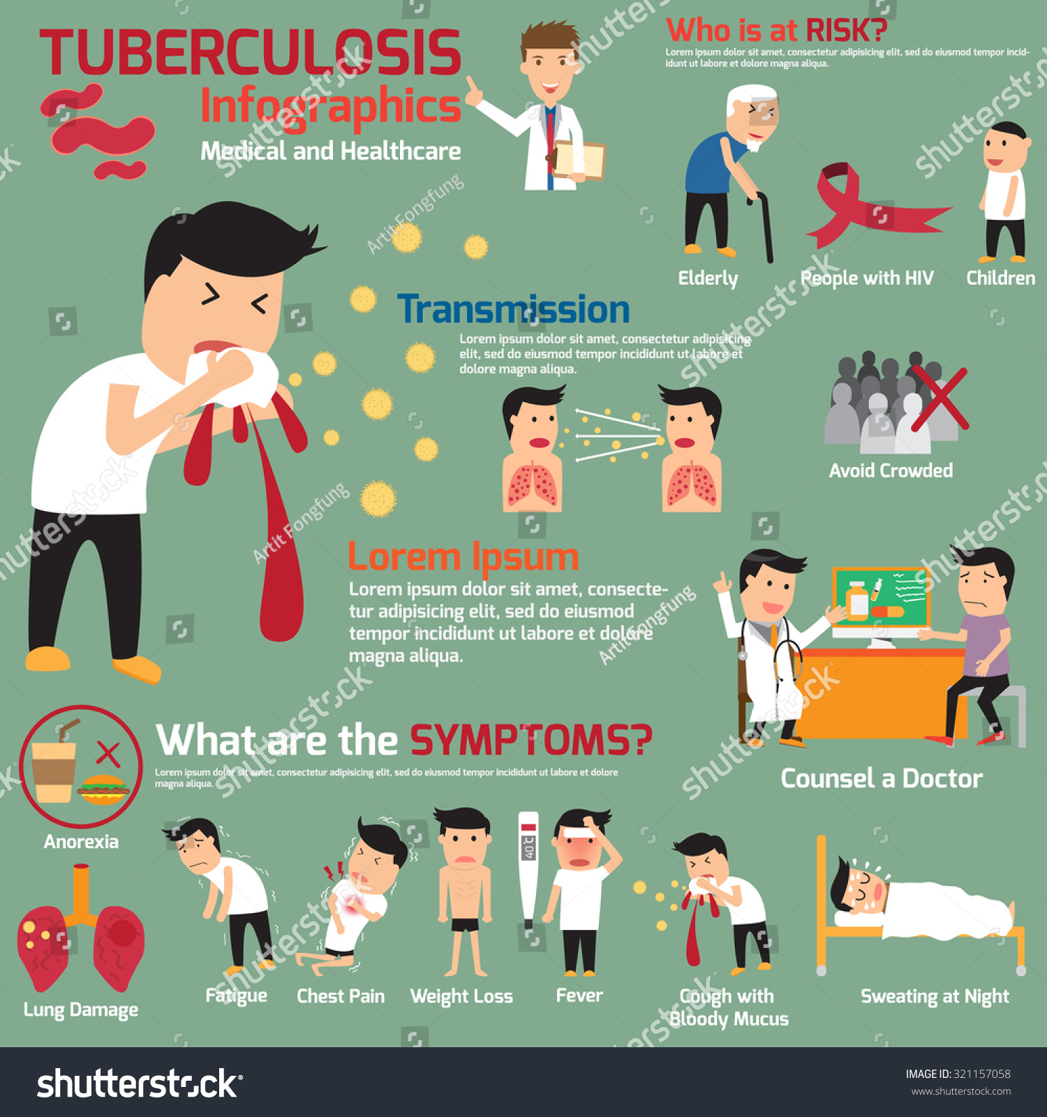 Tuberculosis Element Infographics Medical And Healthcare Vector Illustration 321157058 3906