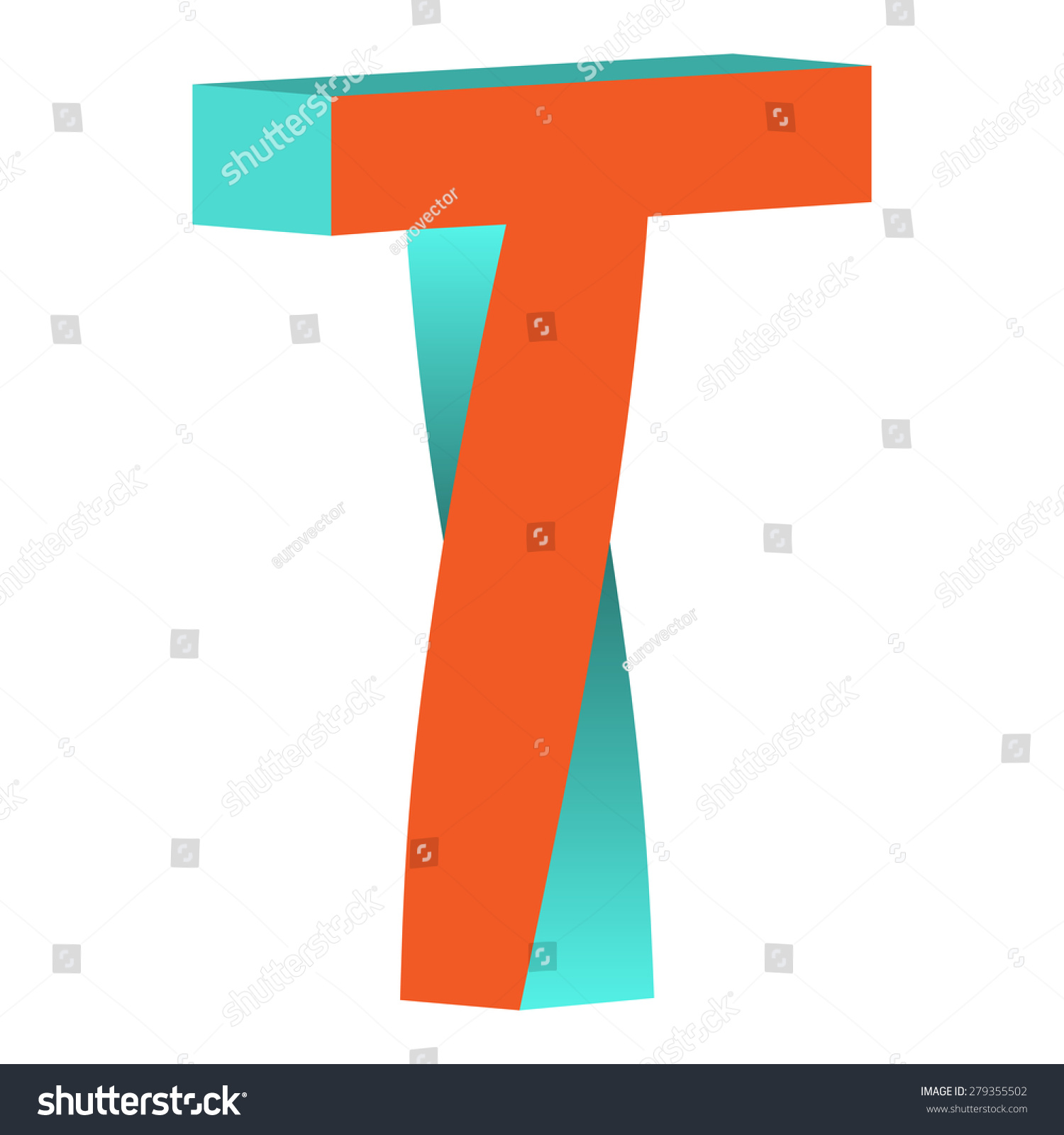 Twisted Impossible Letter T Logo Icon Stock Vector 279355502 - Shutterstock