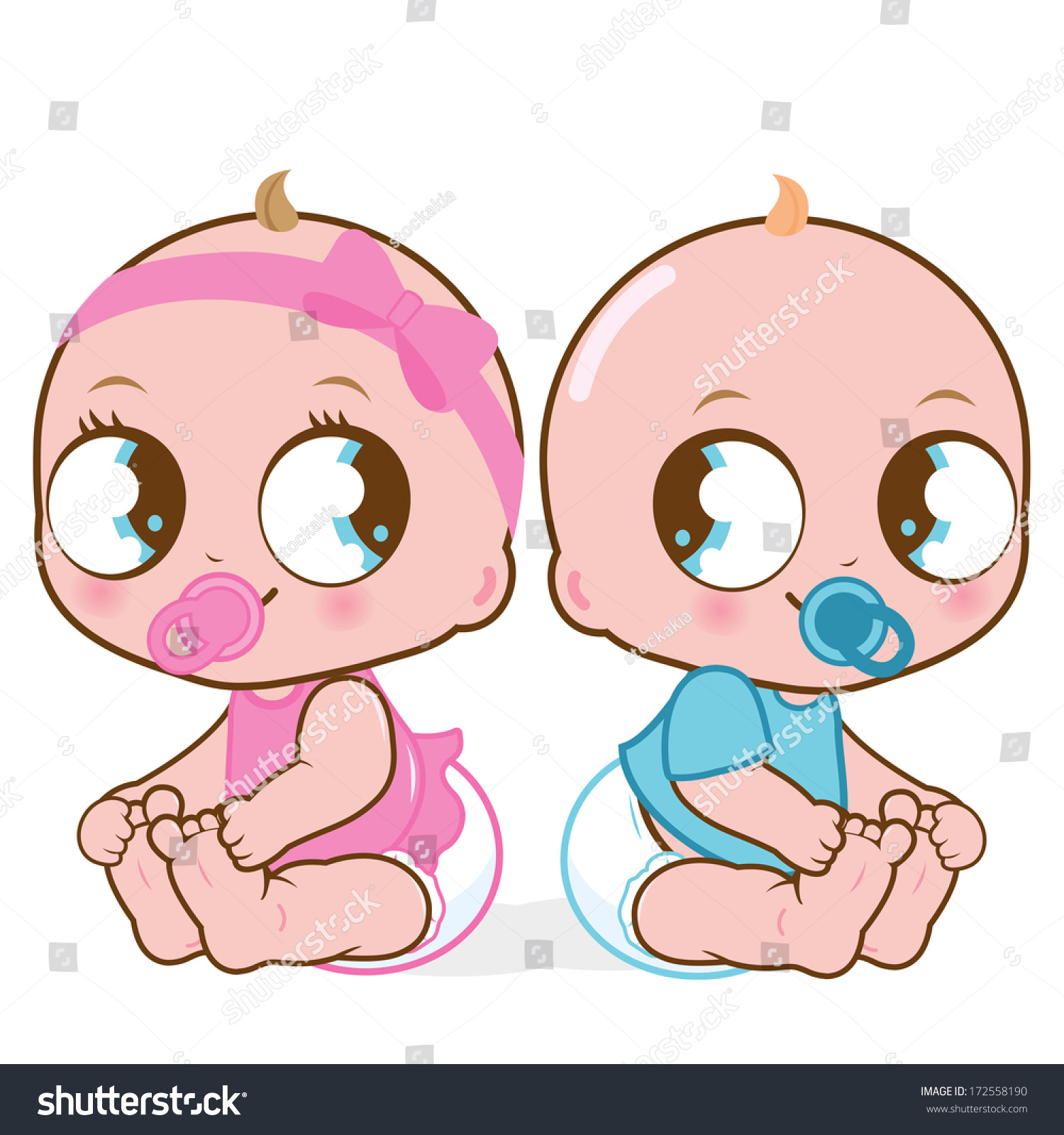 twin baby girl clipart free - photo #40