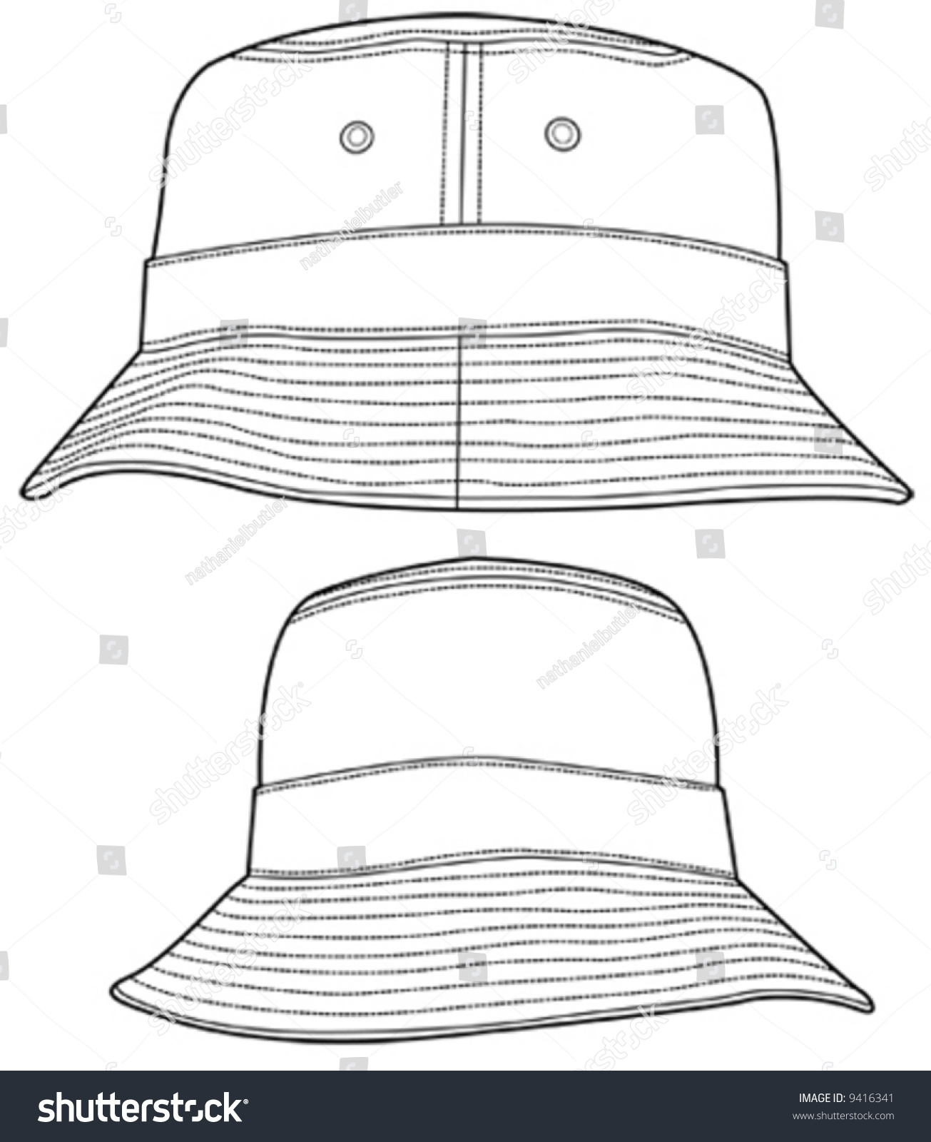 65 Bucket Hat Photoshop Template Photoshop Bucket Template Hat