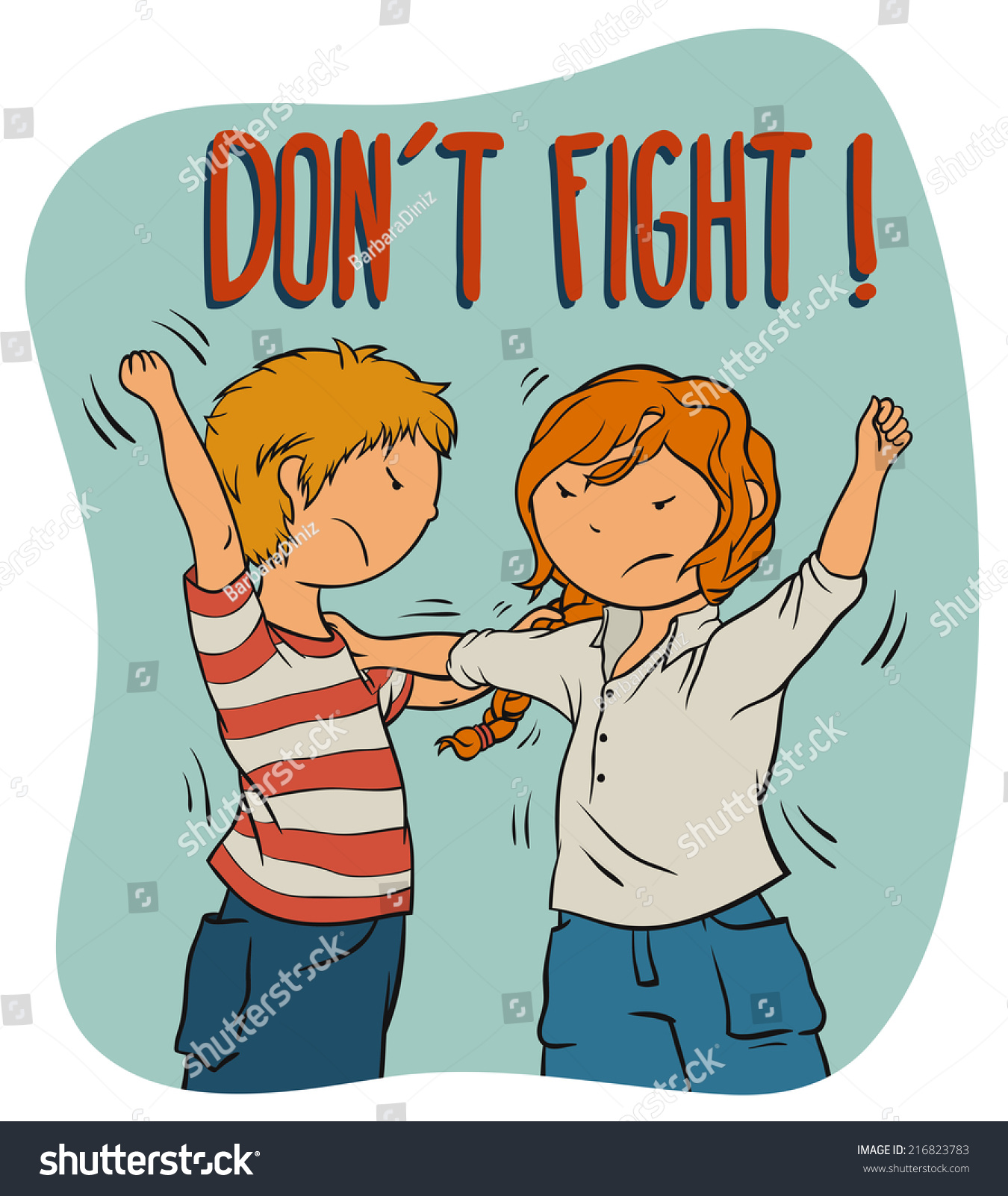 boy and girl fighting clipart - photo #15