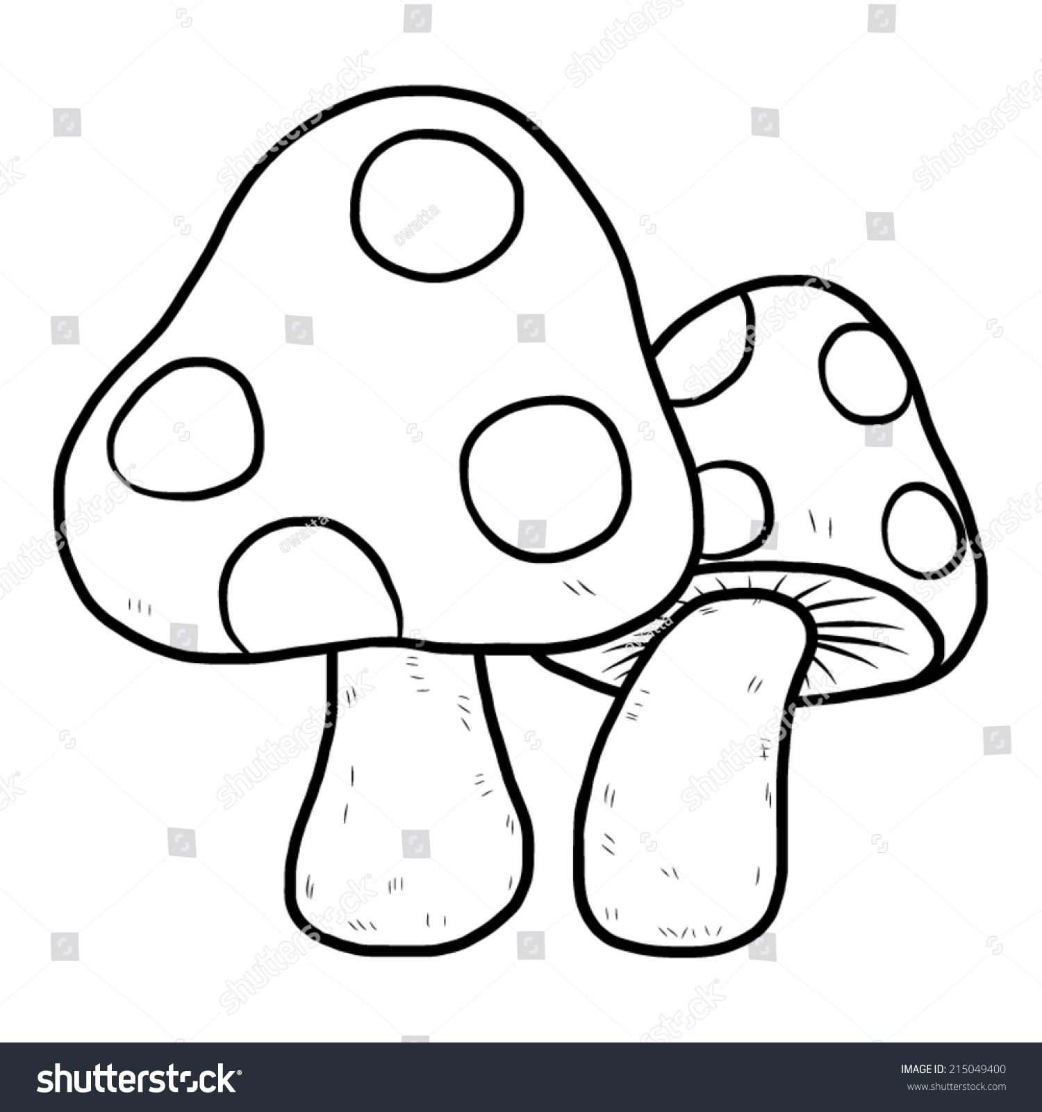 mushroom clipart black and white - photo #21