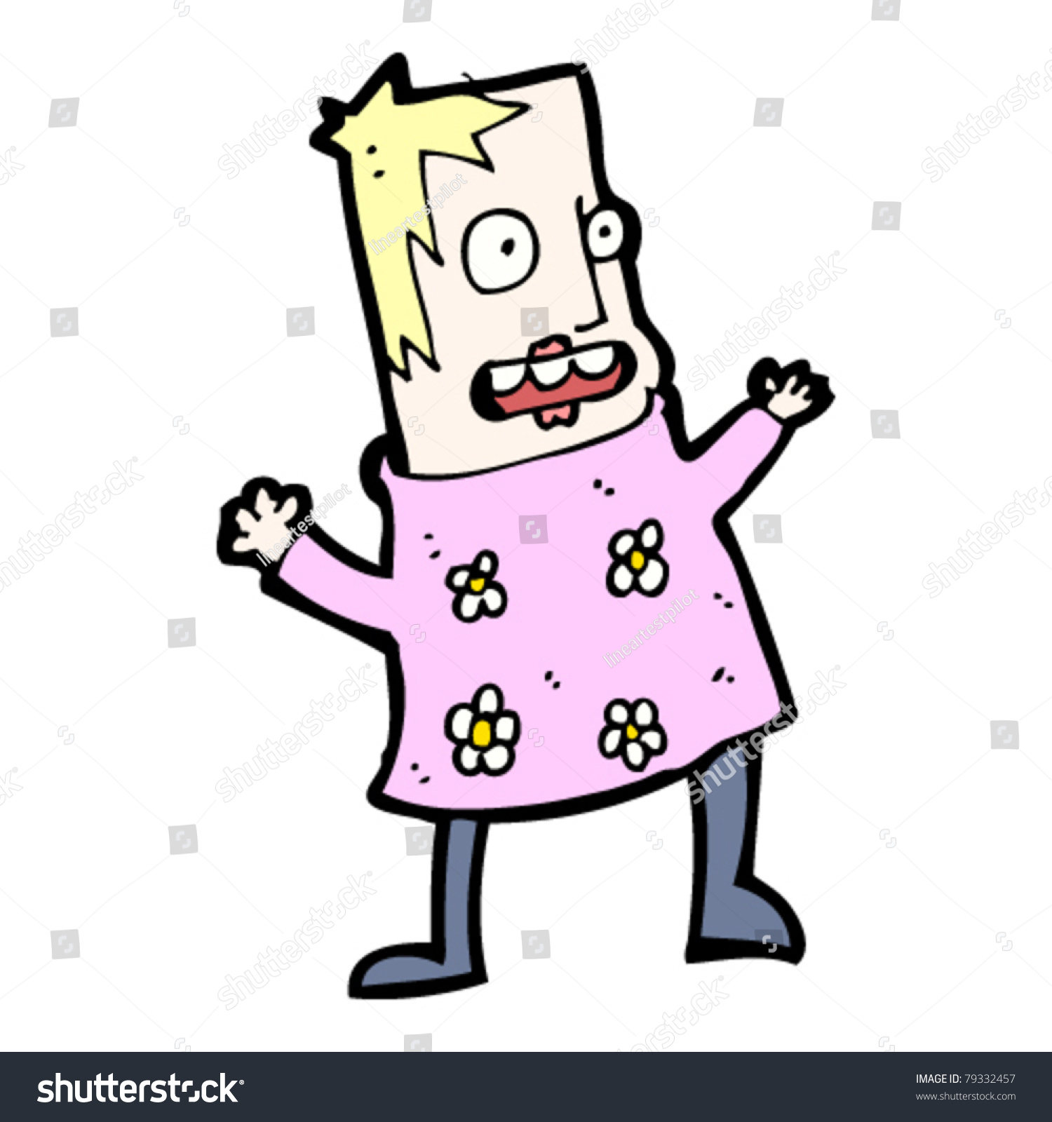 Ugly Woman Cartoon Stock Vector 79332457 Shutterstock