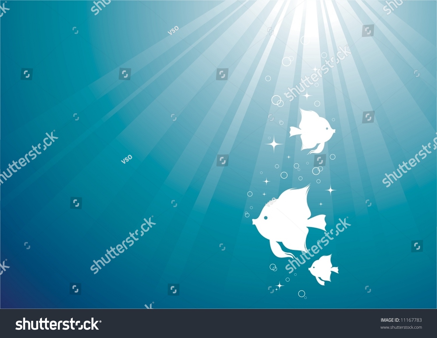 Underwater Light Stock Vector Illustration 11167783 : Shutterstock