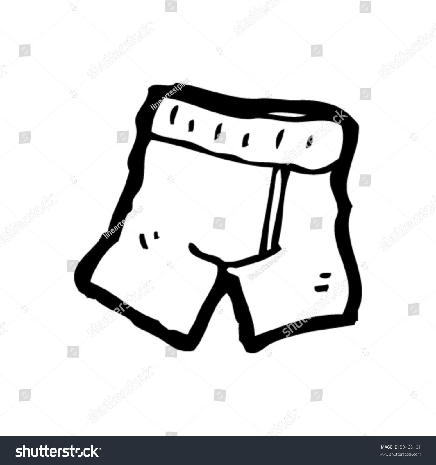Underwear Drawing Stock Vector Illustration 50468161 : Shutterstock