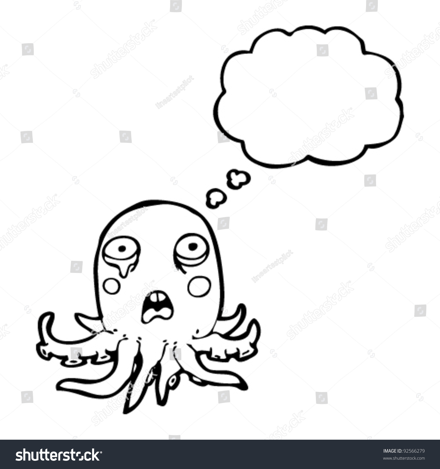 happy and unhappy octopus