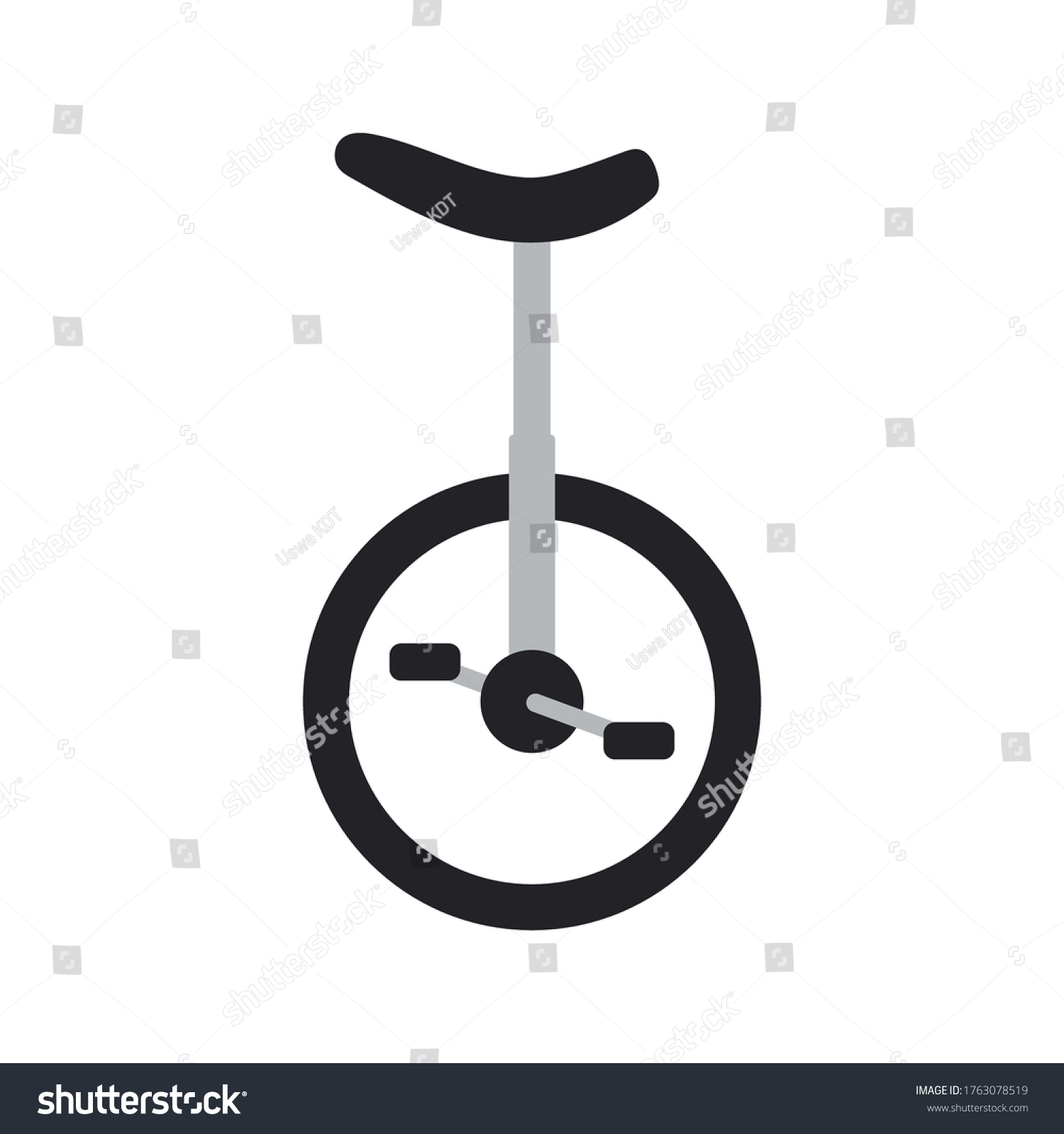 Icono De Bicicleta Uniciclo Icono De Vector De Stock Libre De