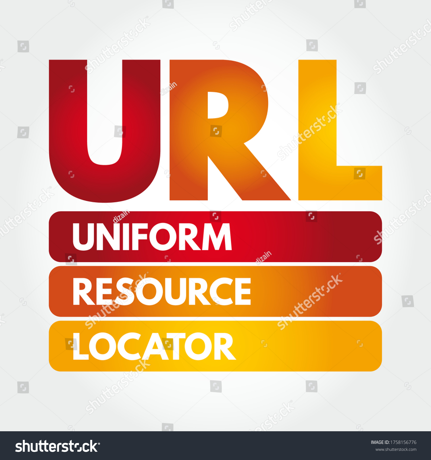 Uniform Resource Locator Unique Identifier Stock Vector Royalty