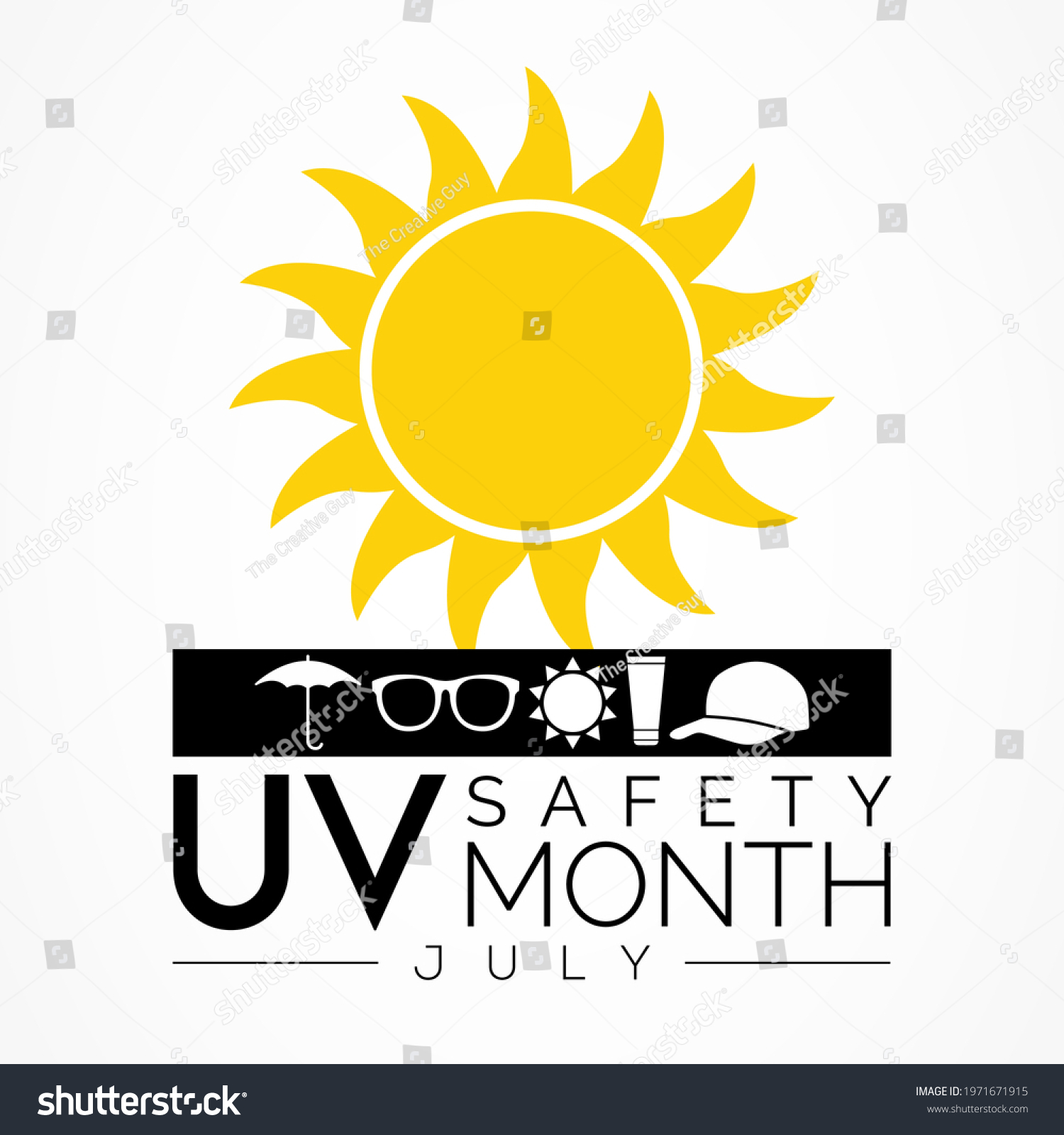 Uv Safety Awareness Month Observed Every Stock Vector Royalty Free