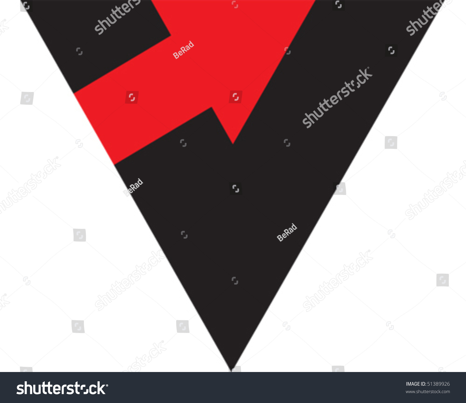 V Arrow Stock Vector Illustration 51389926 Shutterstock