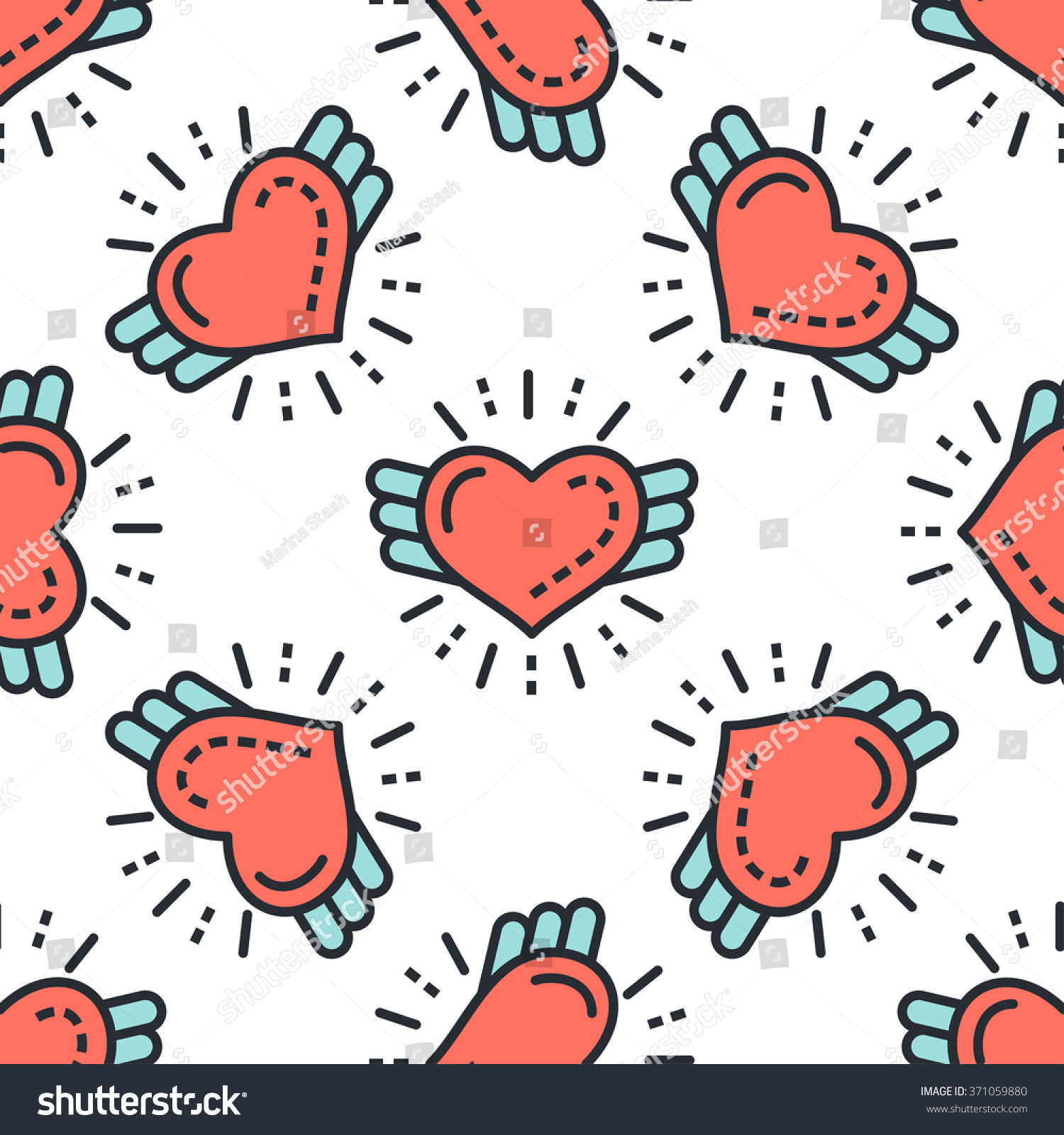 Valentines day 8 march women's day love heart line icon seamless pattern background Gift wrapping Minimal outline heart wallpaper texture Love concept Modern stroke vector art illustration Valentines day 8 march women's day love heart line icon seamless pattern background Gift wrapping Minimal outline heart wallpaper texture Love concept Modern stroke vector art illustration