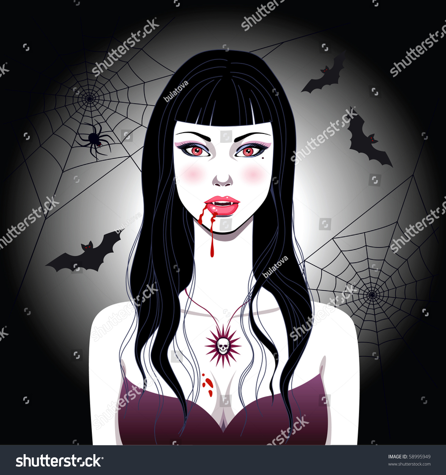 girl vampire clipart - photo #49