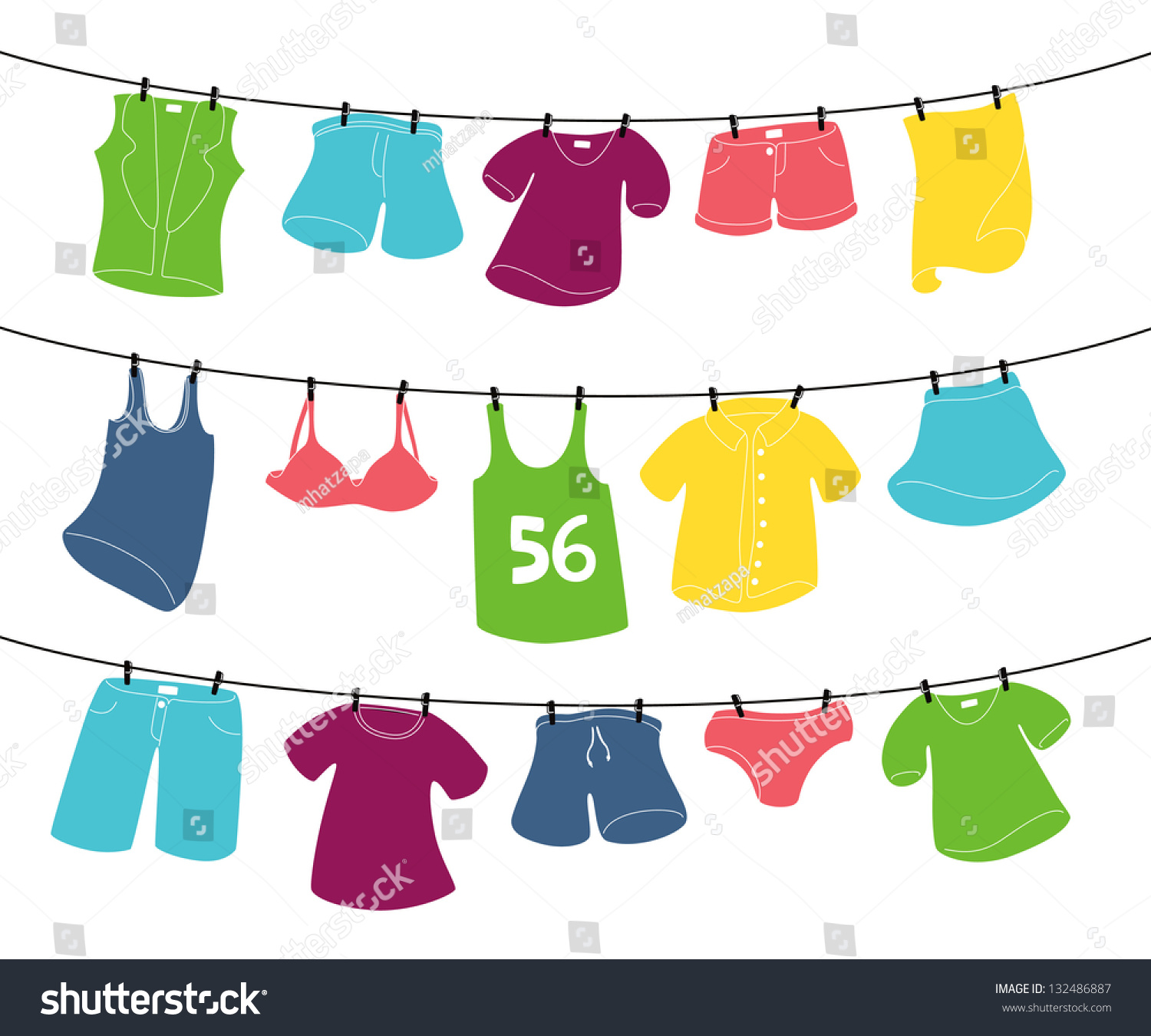 free clipart clothesline - photo #41