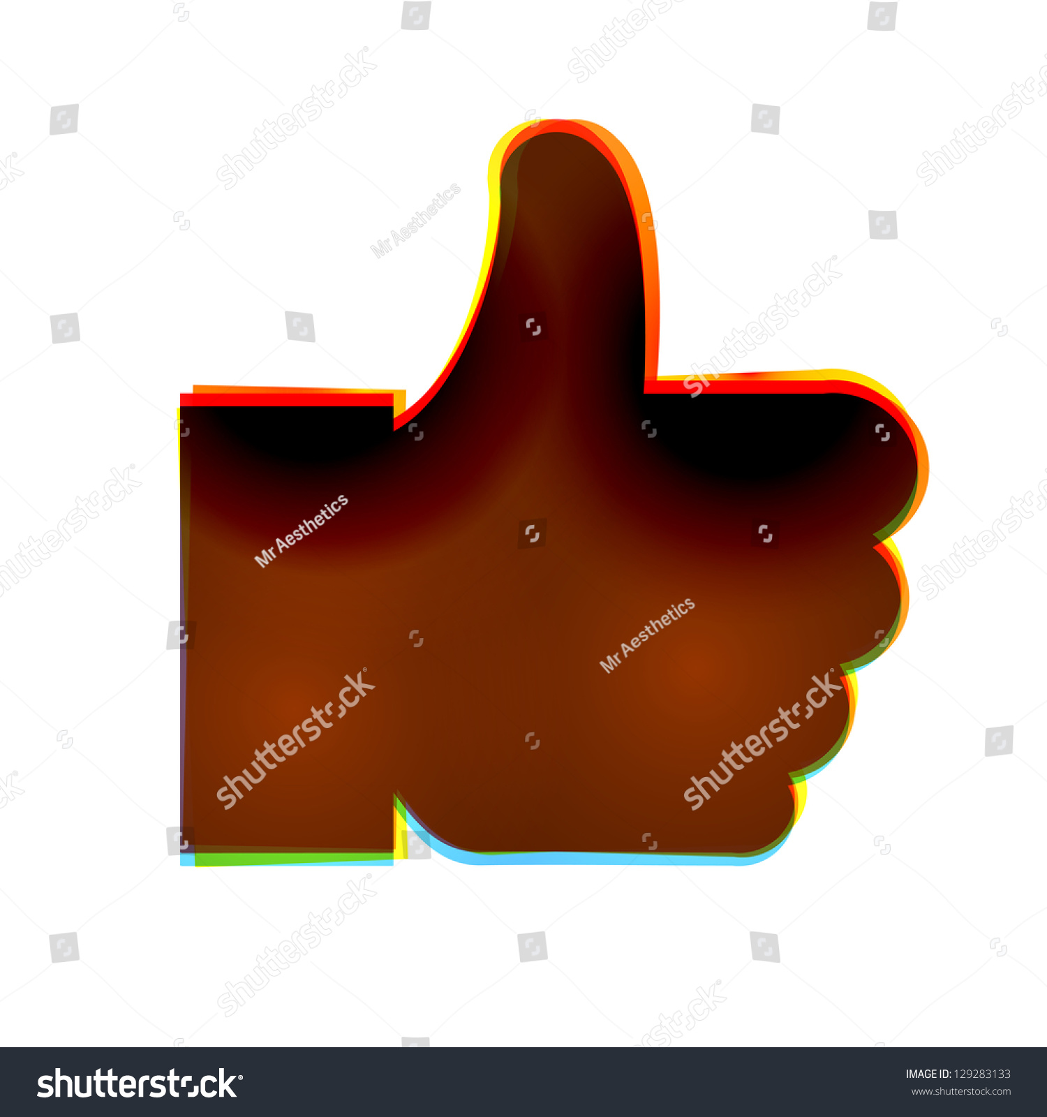 Vector Abstract Icon On White Background. Eps10 - 129283133 : Shutterstock