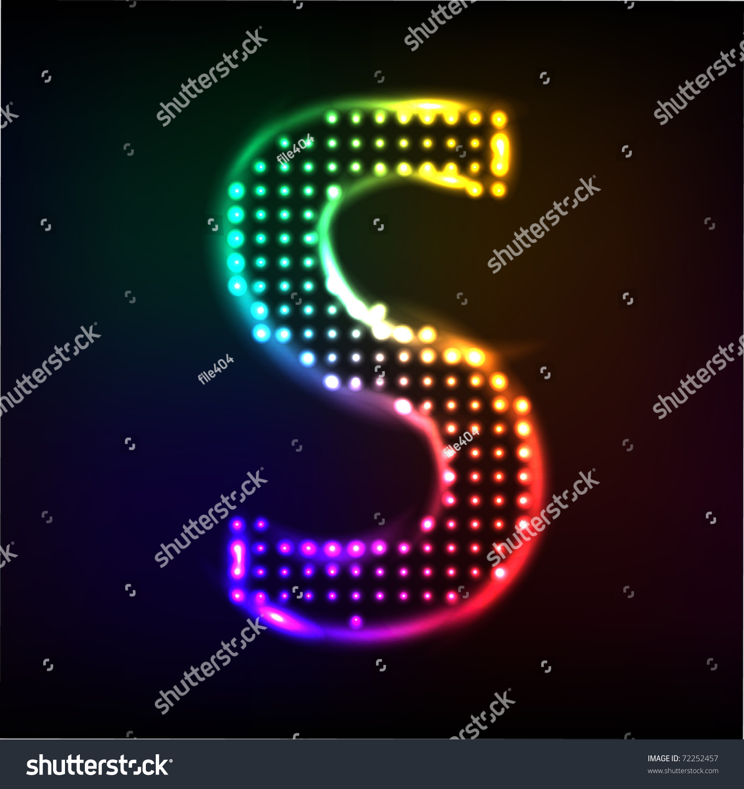 Vector Alphabet Disco Letter S 72252457 Shutterstock