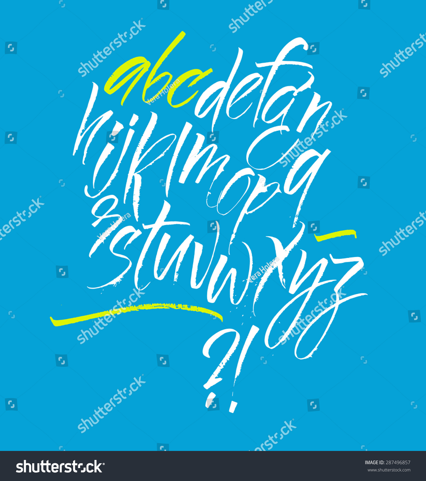 Vector alphabet Hand drawn letters Vector alphabet Hand drawn letters