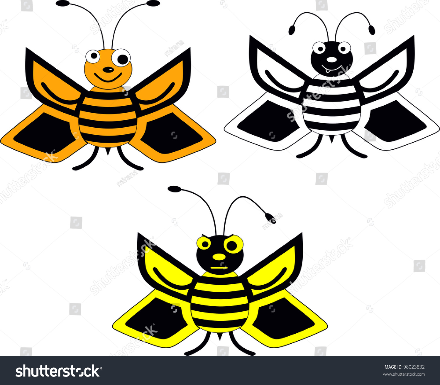 Vector Bee - 98023832 : Shutterstock