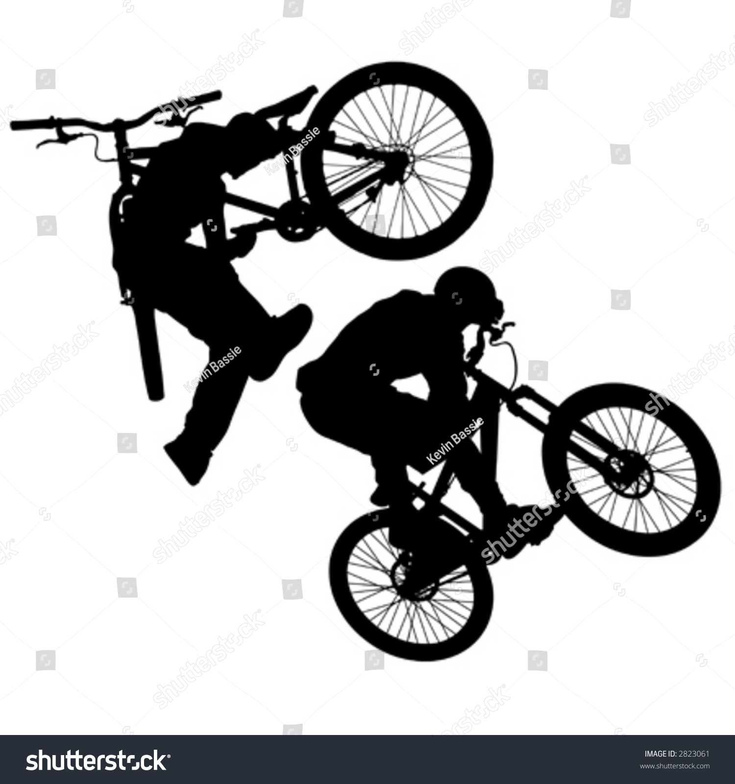 Vector Bike Silhouettes - 2823061 : Shutterstock