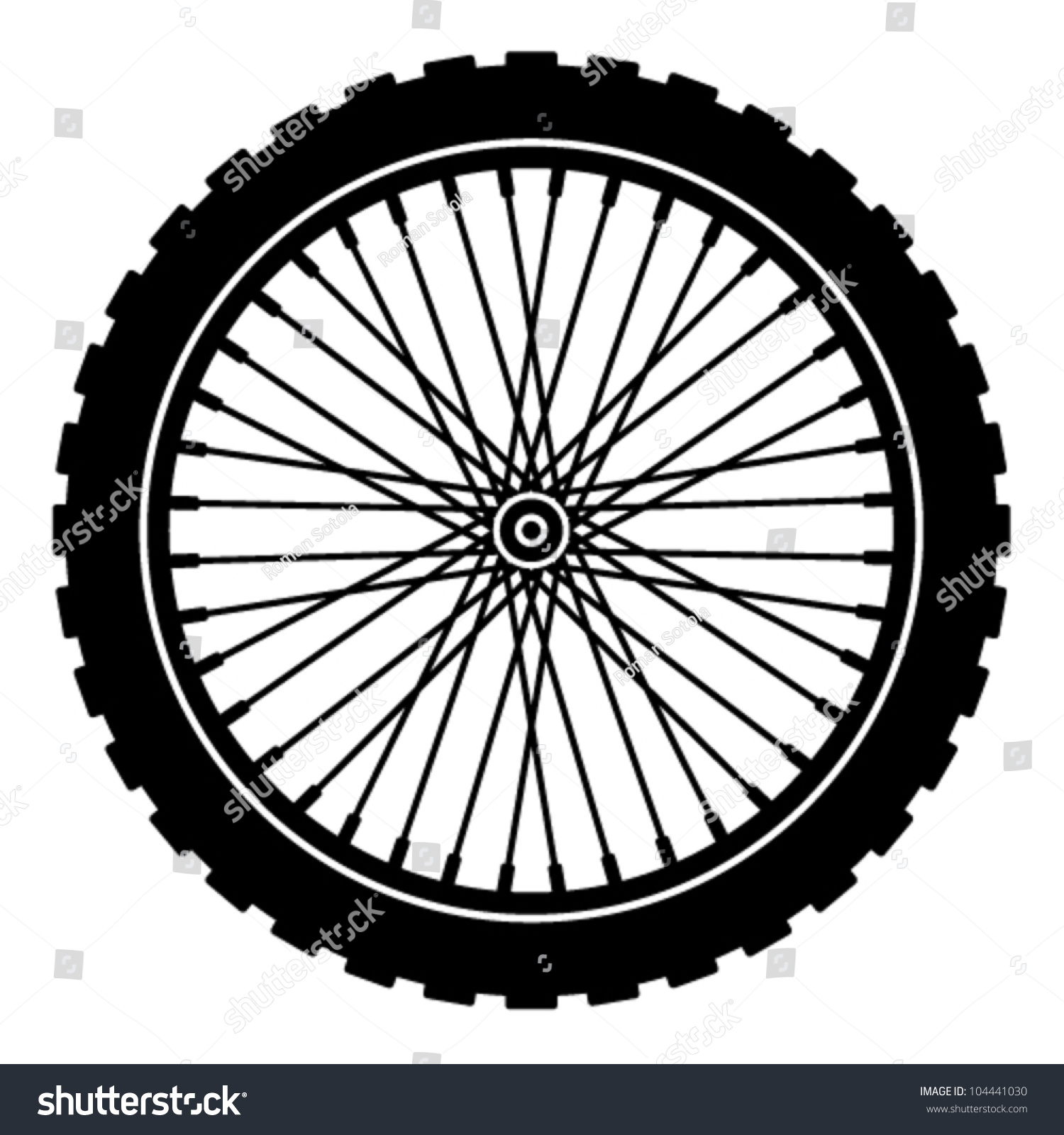Bicycle Wheels Clipart