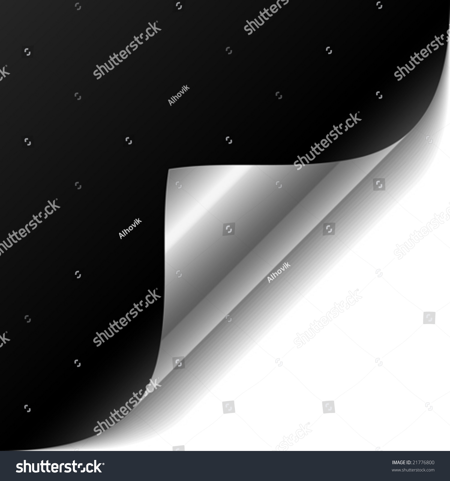 Vector Black Page Corner - 21776800 : Shutterstock