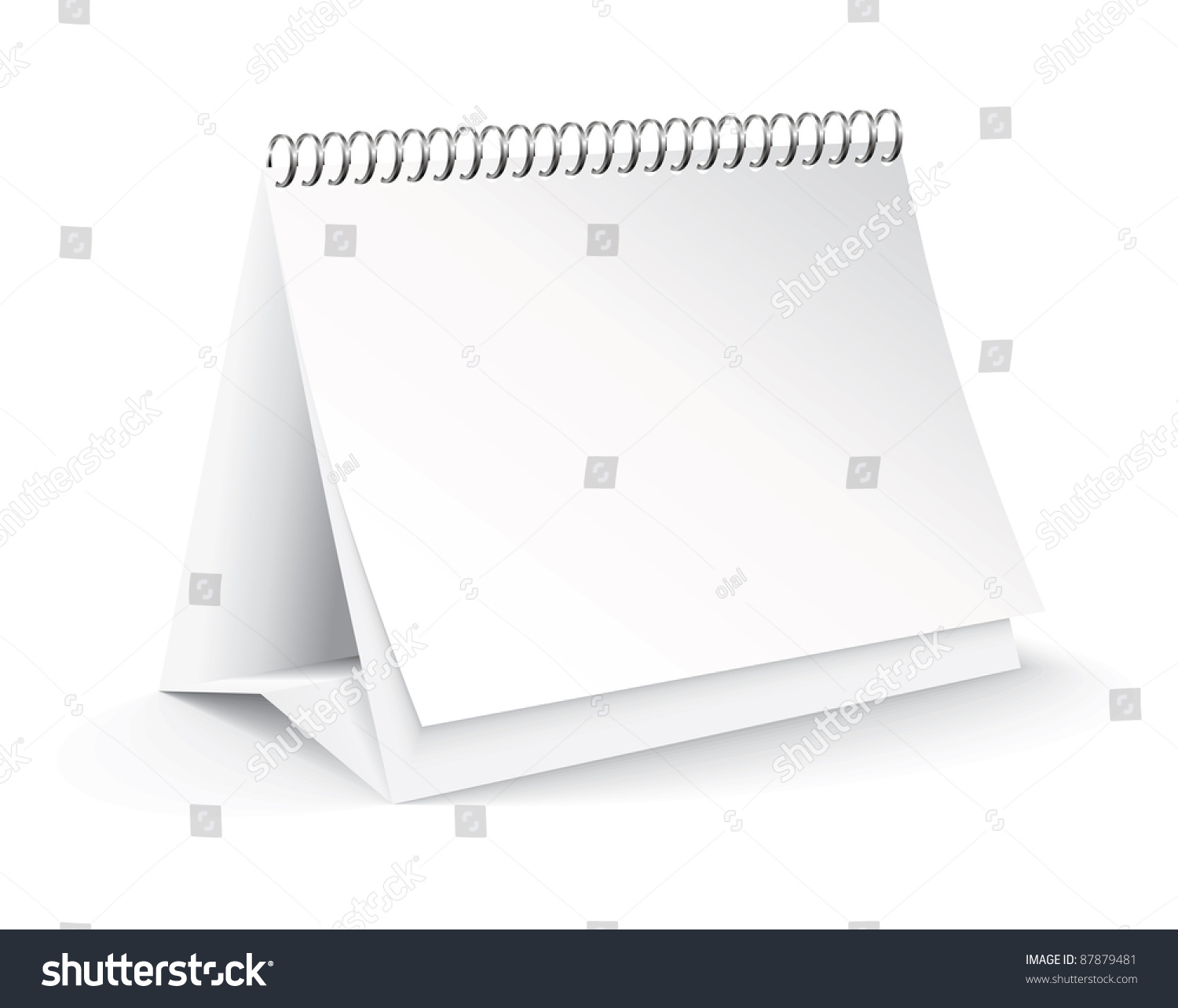 Blank Calendar Vector : Vector blank desk calendar stock Blank Calendar Vector : Vector blank desk calendar stock