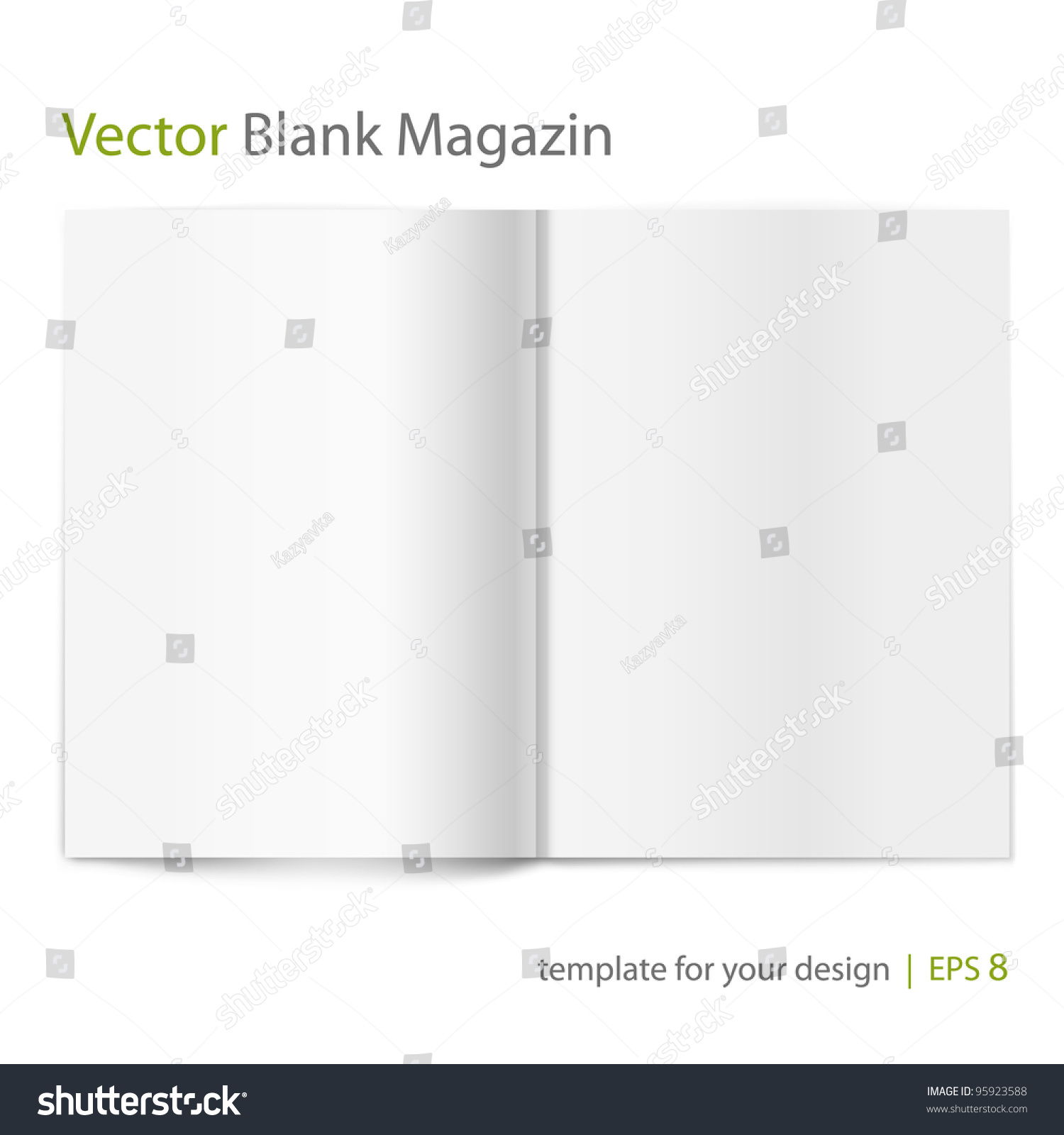 blank magazine template