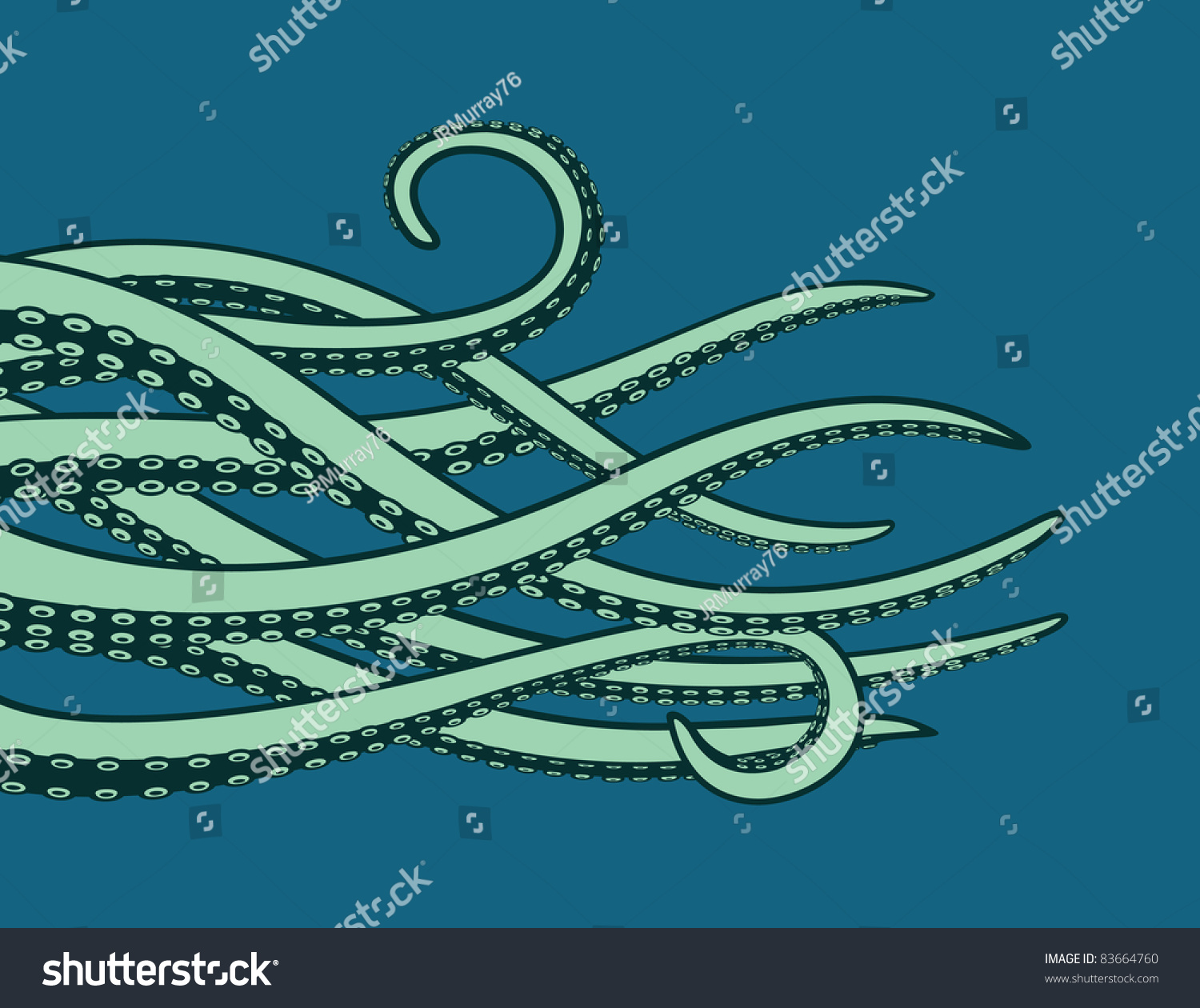 Vector Cartoon Tentacles. - 83664760 : Shutterstock