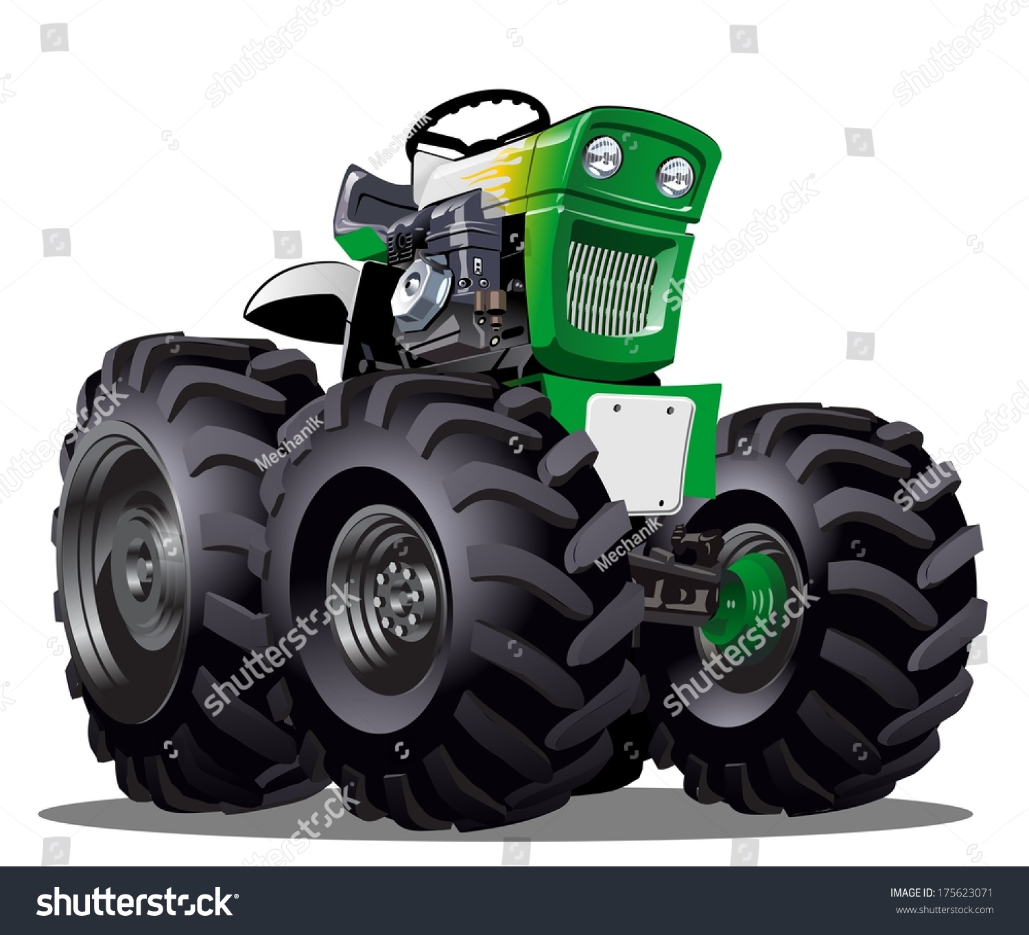 remote control tractor cartoon