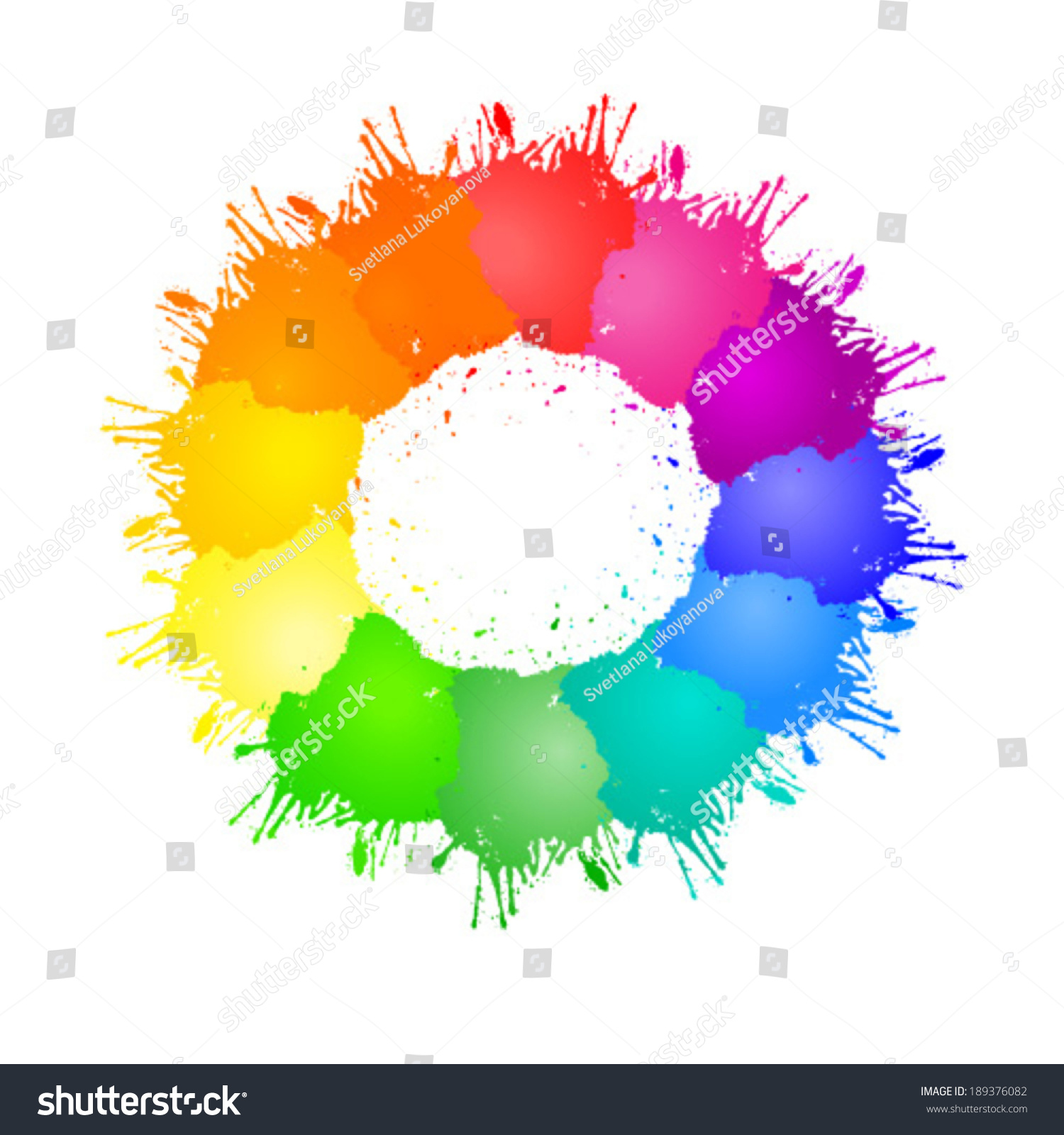 Vector Color Wheel Color Spots Vector De Stock Libre De Regal As