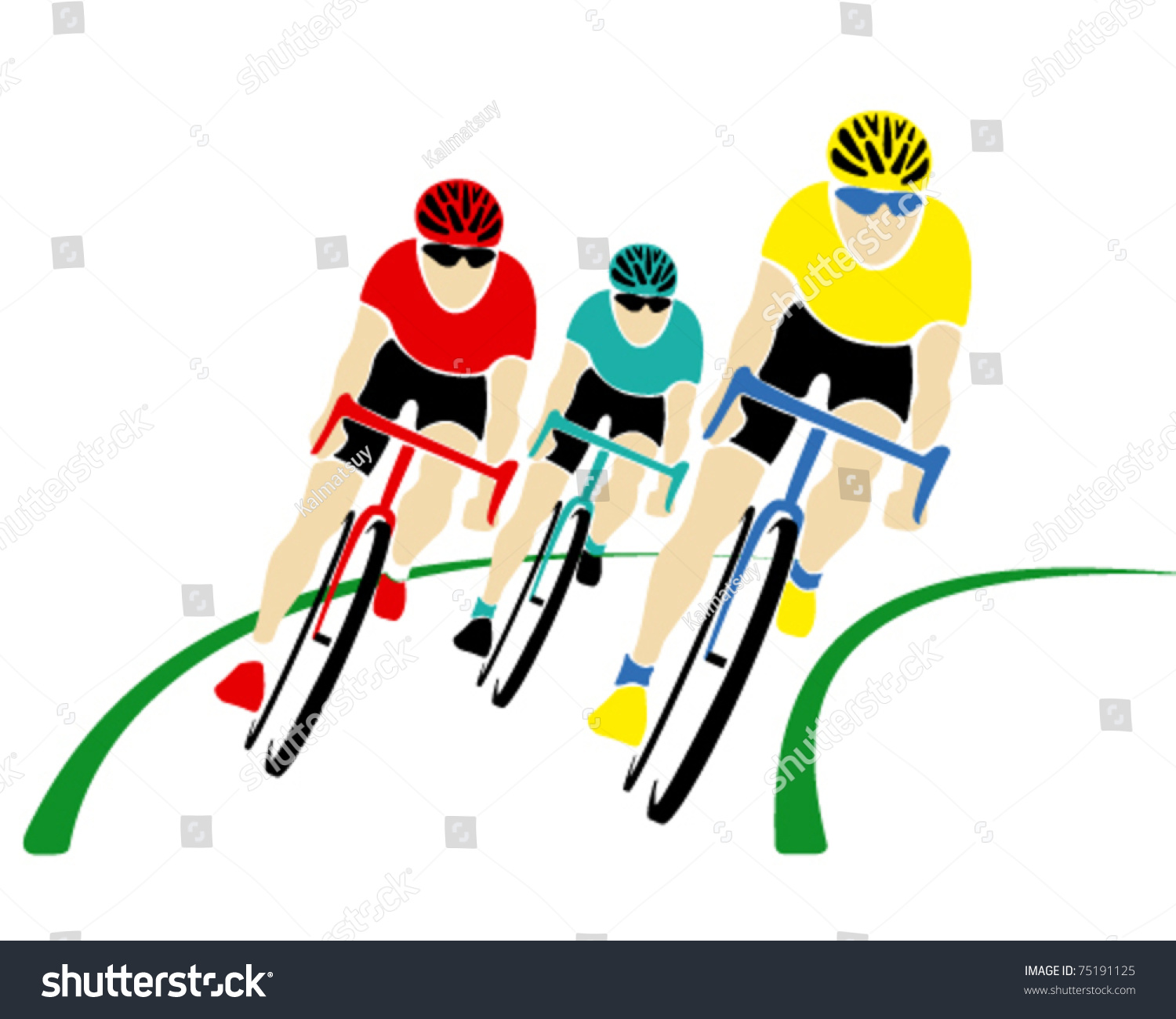 Vector Cyclists Shutterstock