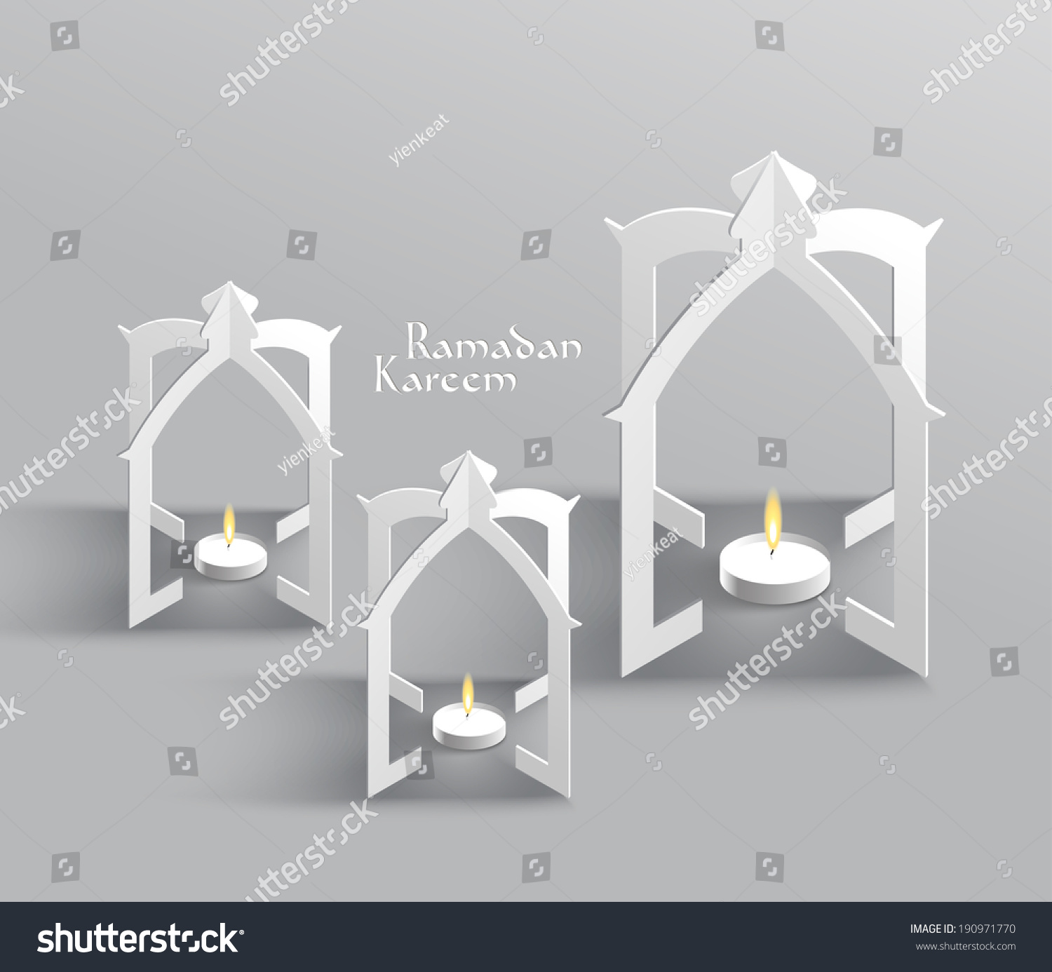 Vector 3D Muslim Paper Sculpture Oil Lamp Translation Ramadan K Vector 3D Muslim Paper Sculpture Oil Lamp Translation Ramadan K
