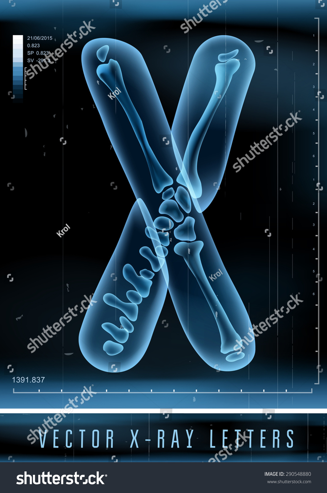 Vector 3d Xray Transparent Alphabet Use Stock Vector Royalty Free