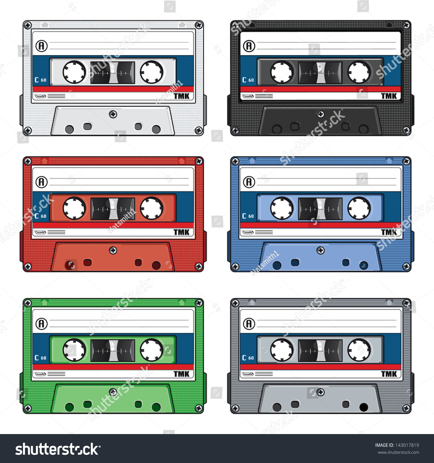 Vector Drawing Cassette Tapescassette Tapes Easy Stock Vector Royalty