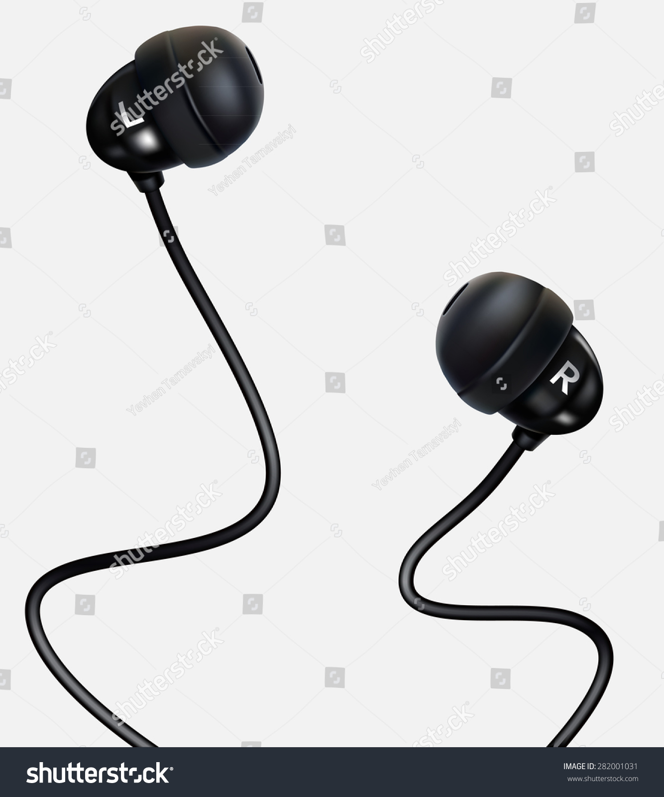 Vector. Earphones Isolated On The White Background. - 282001031