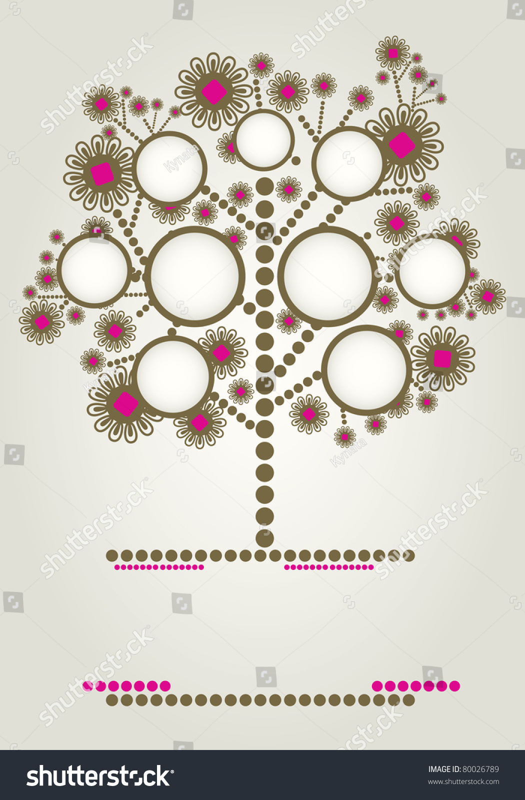 Vector Family Tree Design With Frames And Autumn Leafs Place For Text 80026789 Shutterstock Vector Family Tree Design With Frames And Autumn Leafs Place For Text