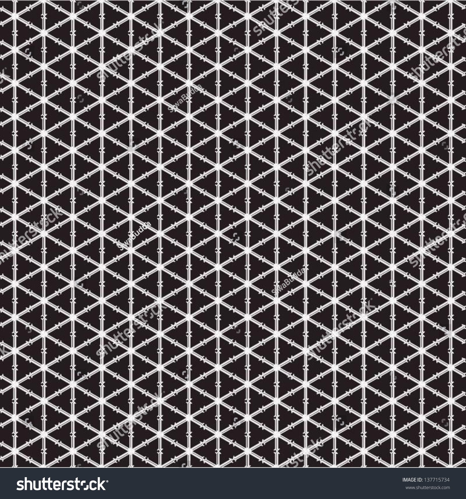 Vector Fishnet Pattern In Ornamental Style. - 137715734 : Shutterstock