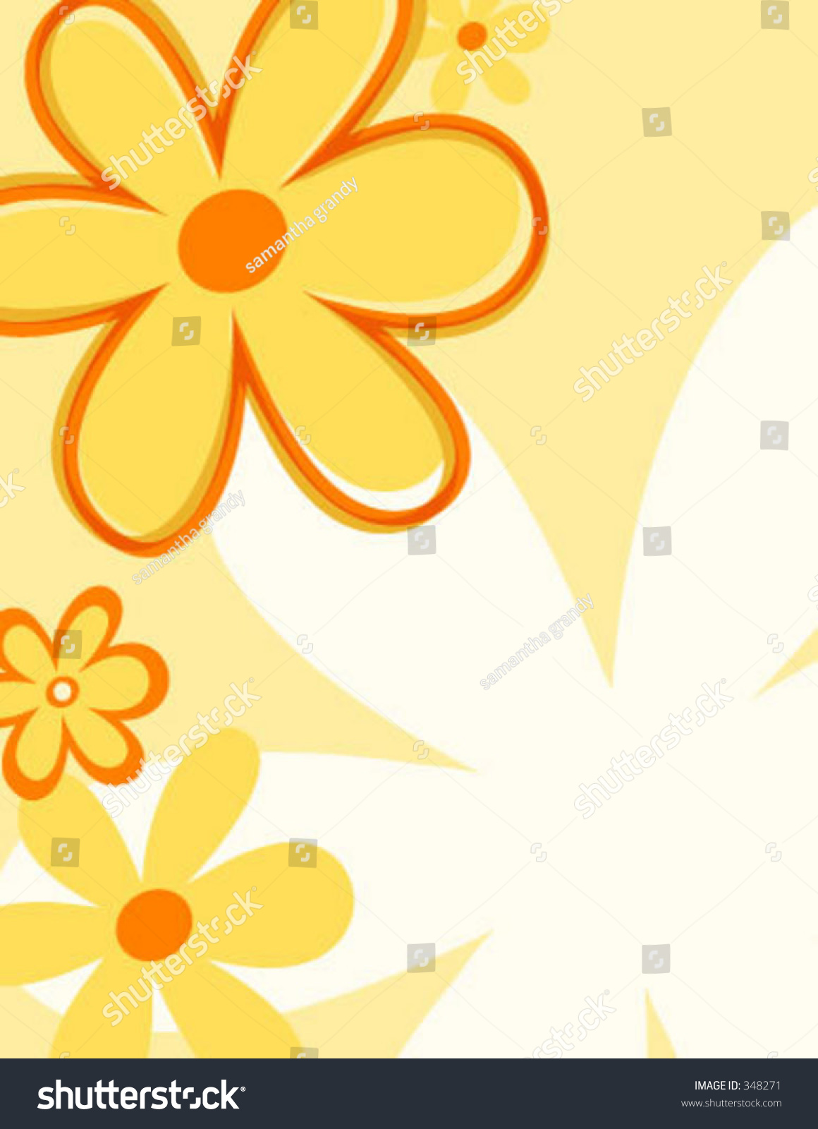 Vector Flower Background. - 348271 : Shutterstock