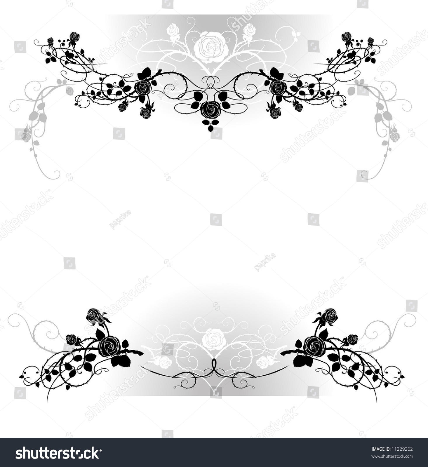 Vector Flower Frame - 11229262 : Shutterstock