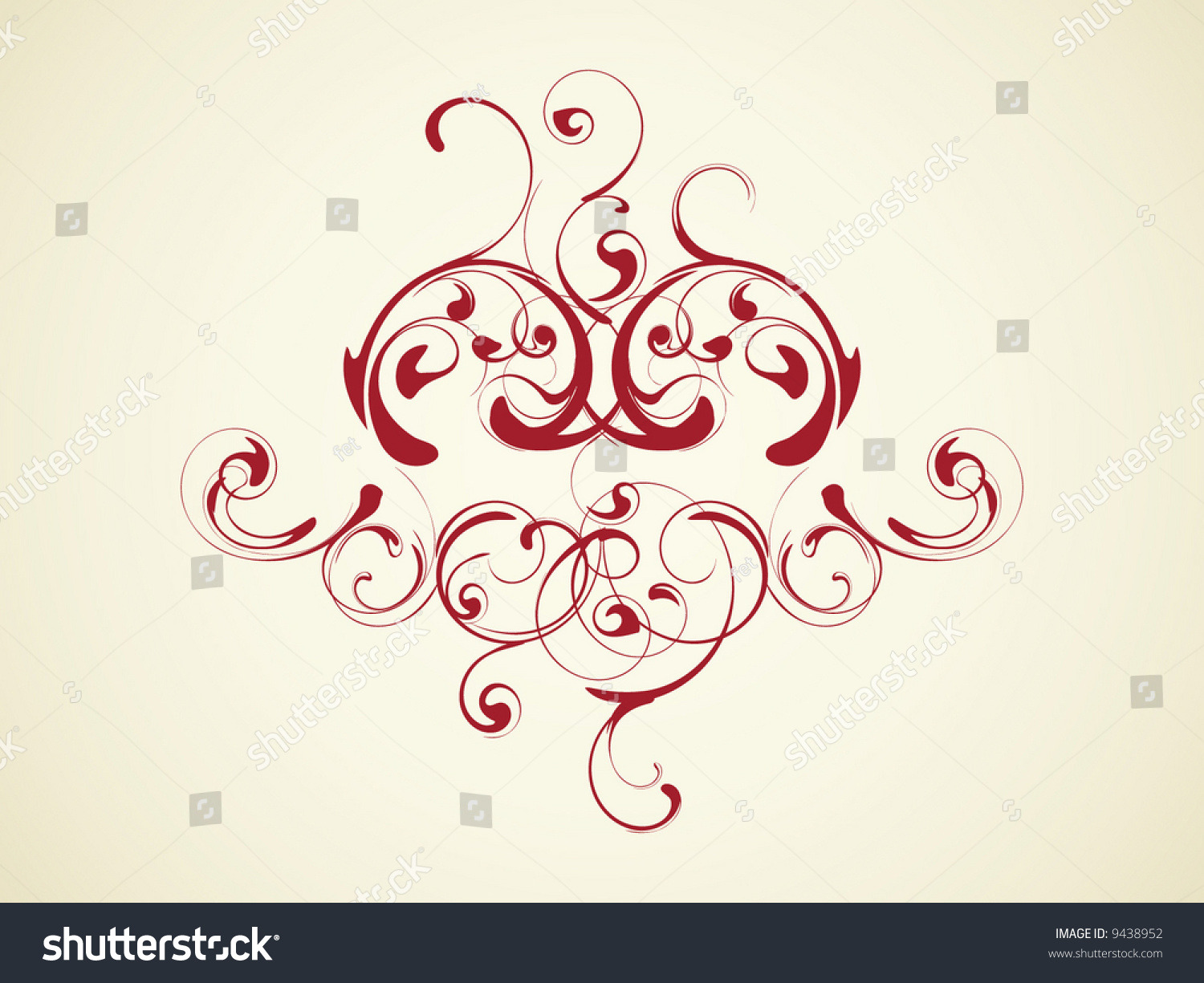 Vector Flower Pattern On White Background - 9438952 : Shutterstock