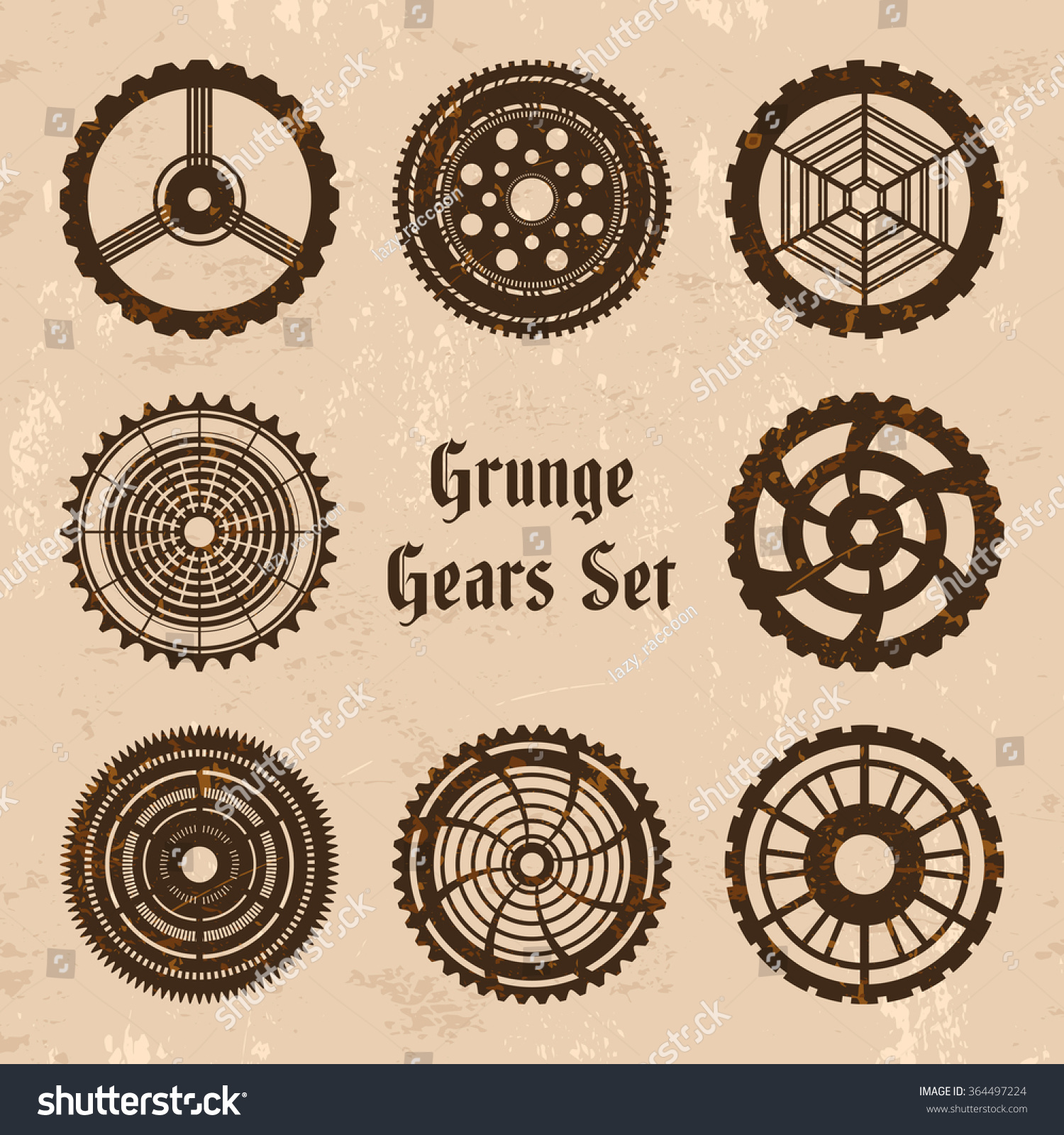 Vector grunge rusty gears set in steam punk style 8 steam punk cogwheels on grungy backdrop with text Grunge Gears Set Fully editable file for your projects Vector grunge rusty gears set in steam punk style 8 steam punk cogwheels on grungy backdrop with text Grunge Gears Set Fully editable file for your projects