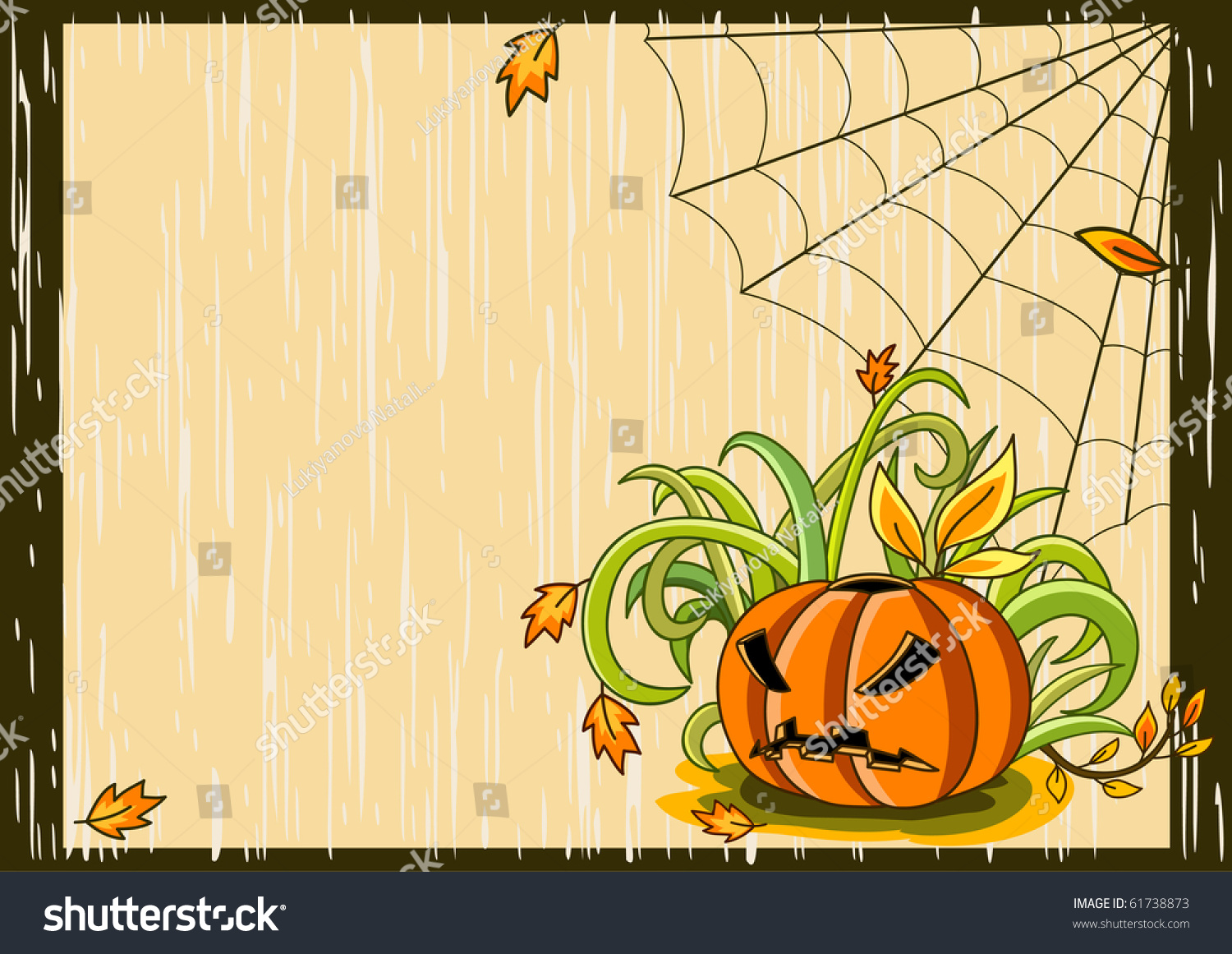 Vector Halloween Background - 61738873 : Shutterstock