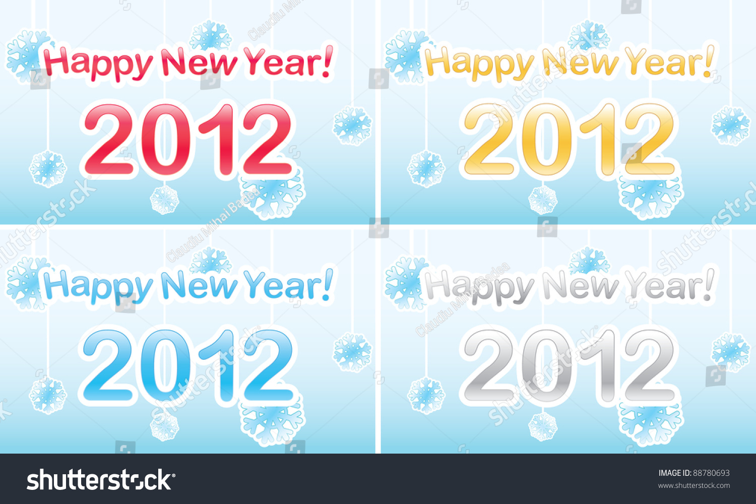vector quot happy new year 2012 quot text in glossy letters on vector quot happy new year 2012 quot text in glossy letters on